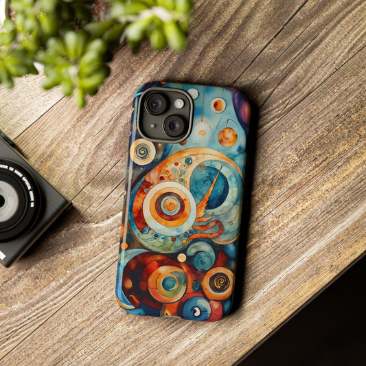 Phone Cases - Beautiful Abstract Circular Art Design