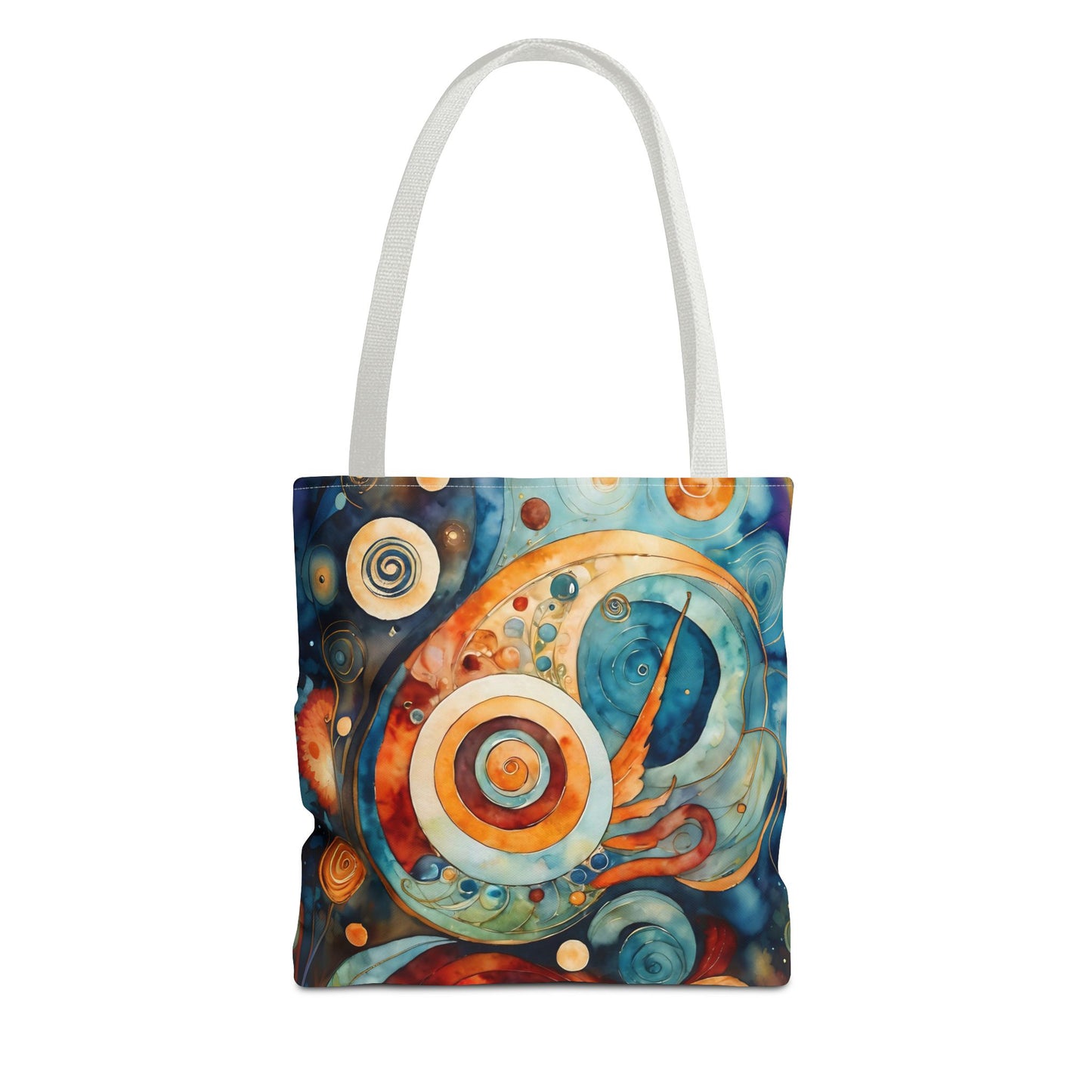 Colorful Circle Canvas  Art Tote Bag