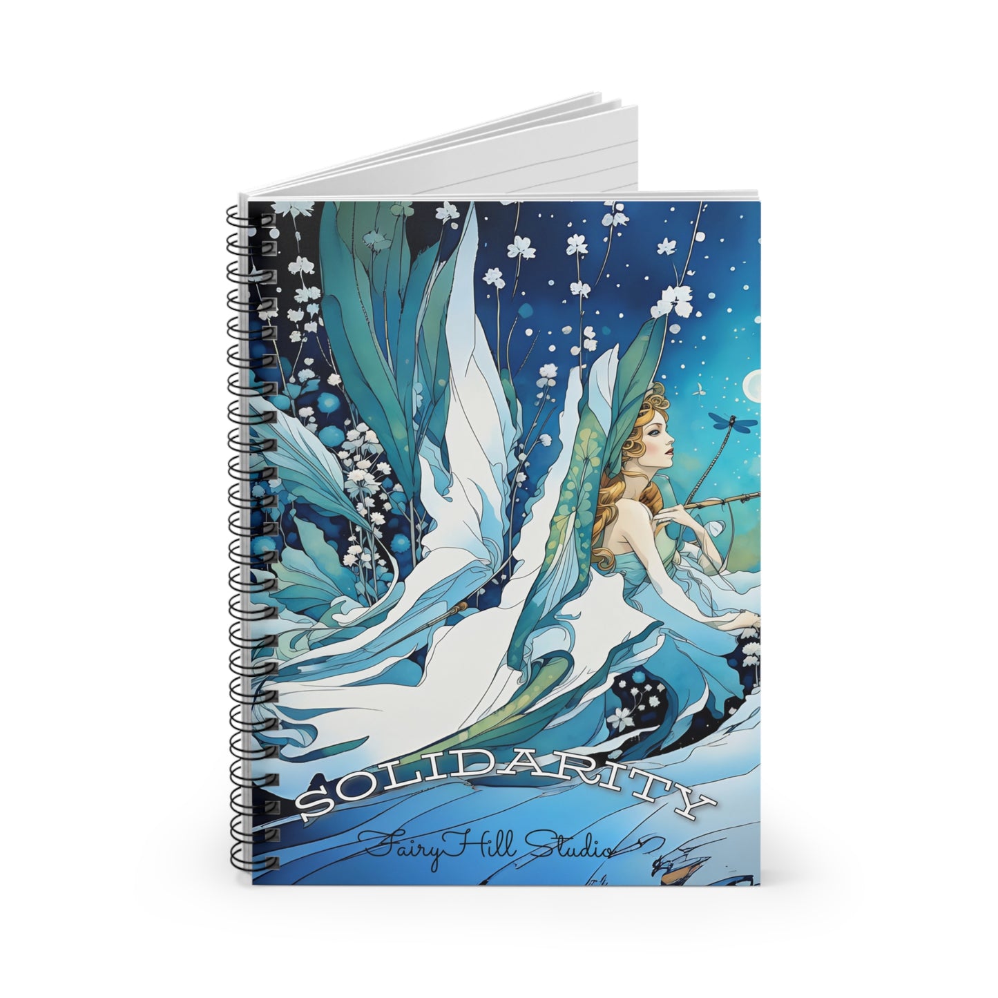 Spiral Notebook - Winter Fairy Illustration