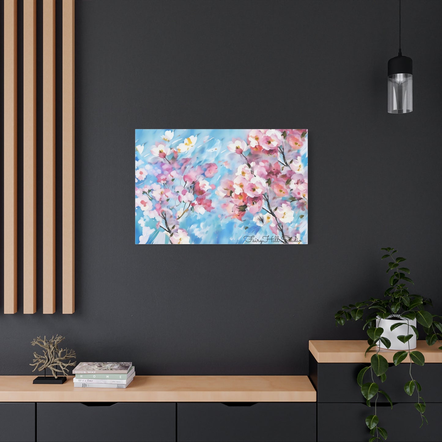 Canvas Wall Art - Floral Cherry Blossom