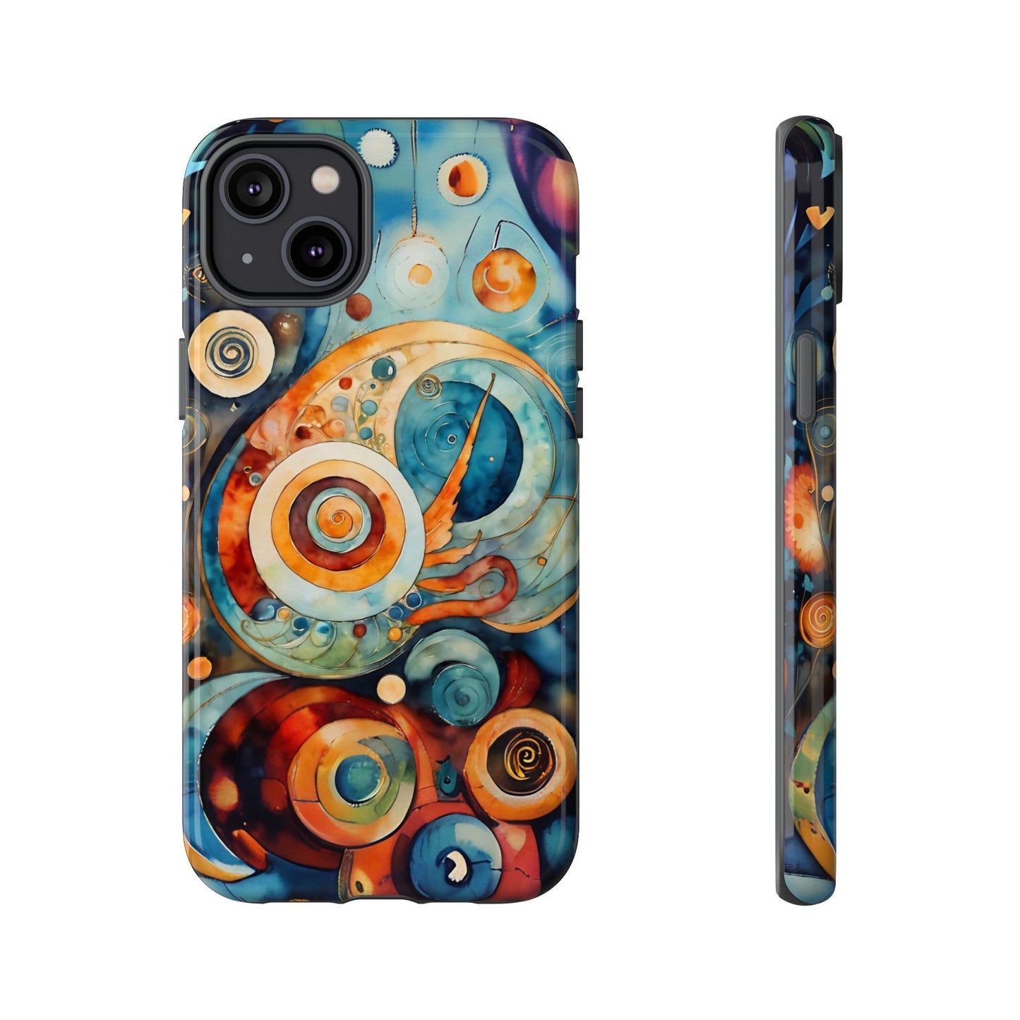 Phone Cases - Beautiful Abstract Circular Art Design