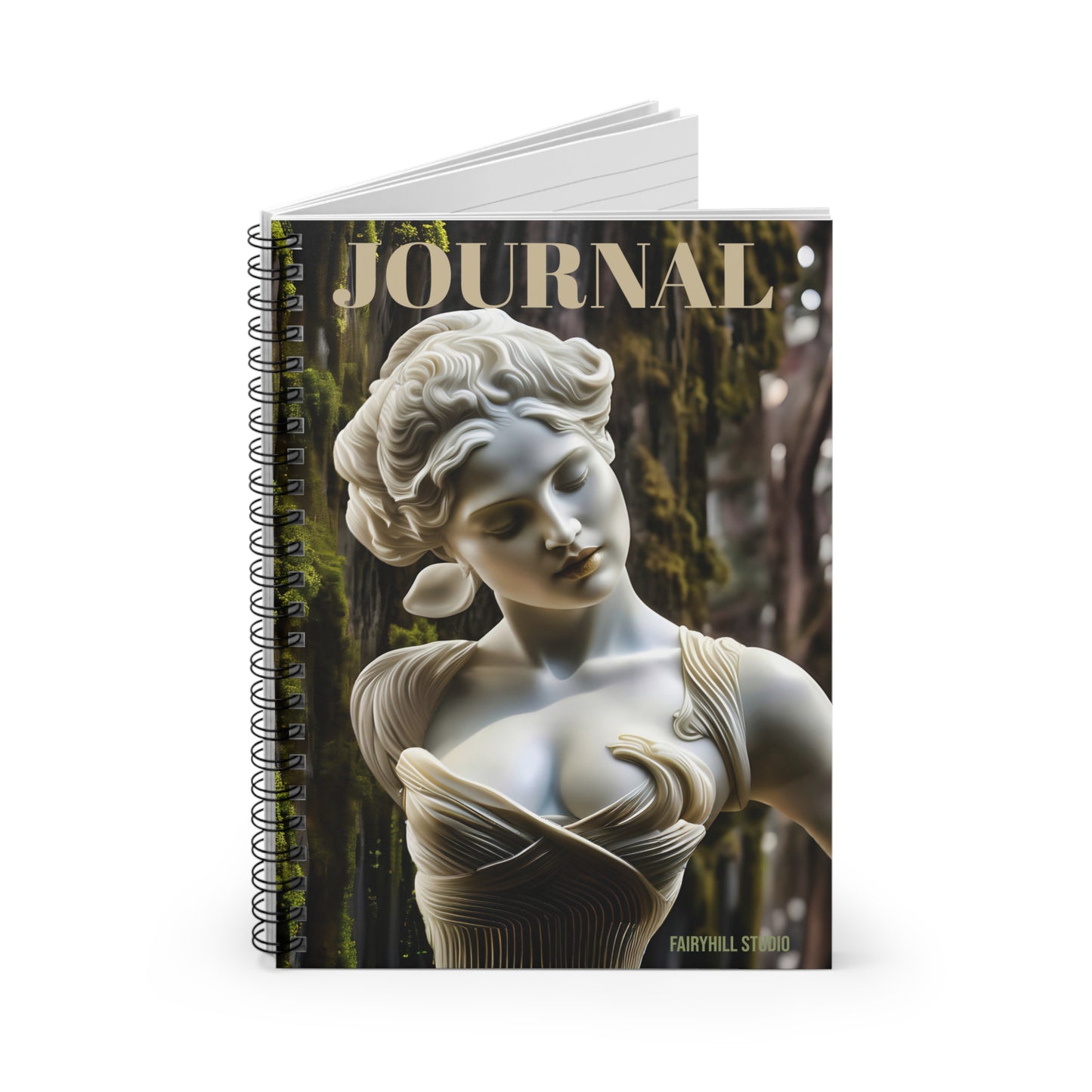 Spiral Notebook - Goddess Statue / Art Design