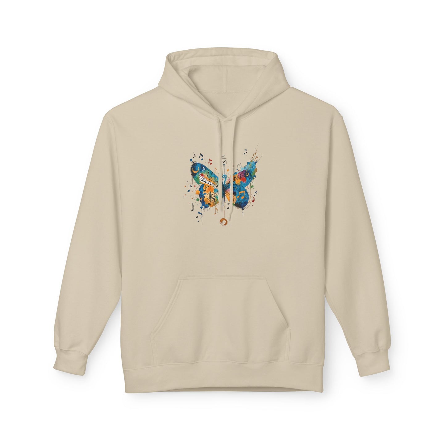 Colorful Butterfly Graphic Hoodie, Unisex Fleece Sweatshirt for Spring, Gifts for Nature Lovers, Unique Fashion for Everyday Wear, [...]