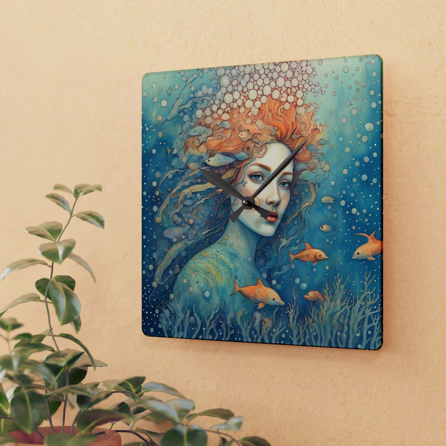 Ocean reveree  Acrylic Wall Clock