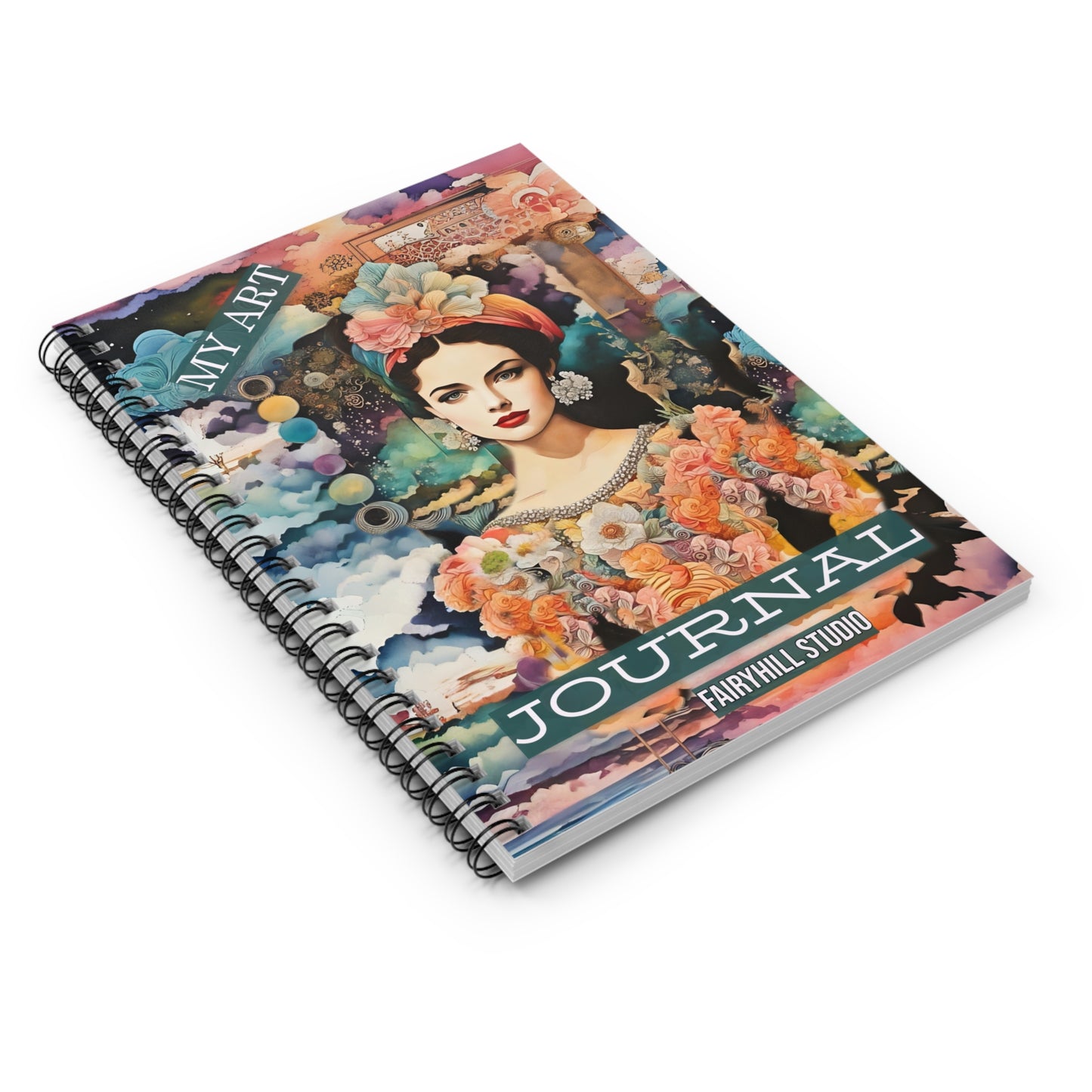 Vintage Model  Spiral Notebook - Enchanted Lake Ruled Line Journal