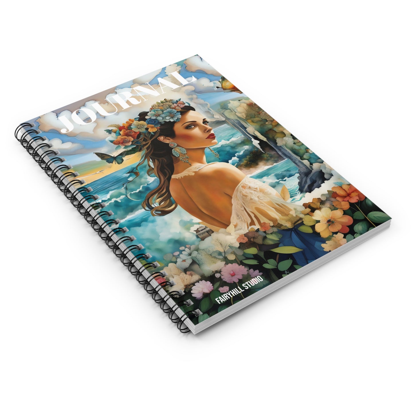 Spiral Notebook - Beauty in Tropical Paradise Ruled Line