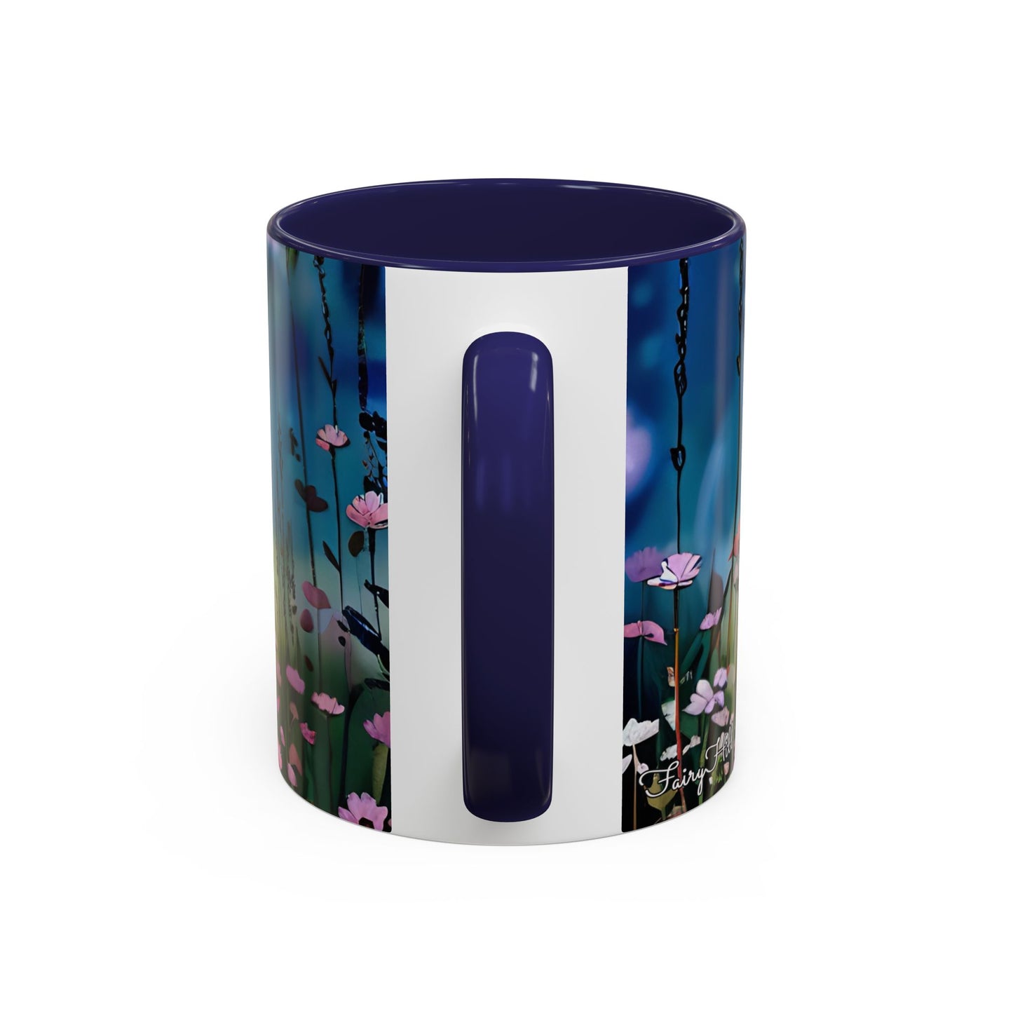 Mug Romantic girl in summer Hat gathering flowers