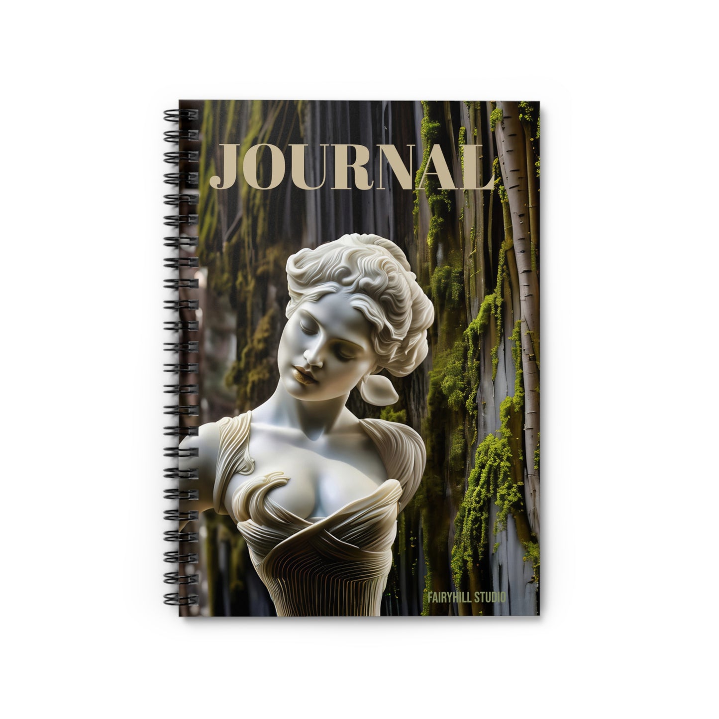 Spiral Notebook - Goddess Statue / Art Design