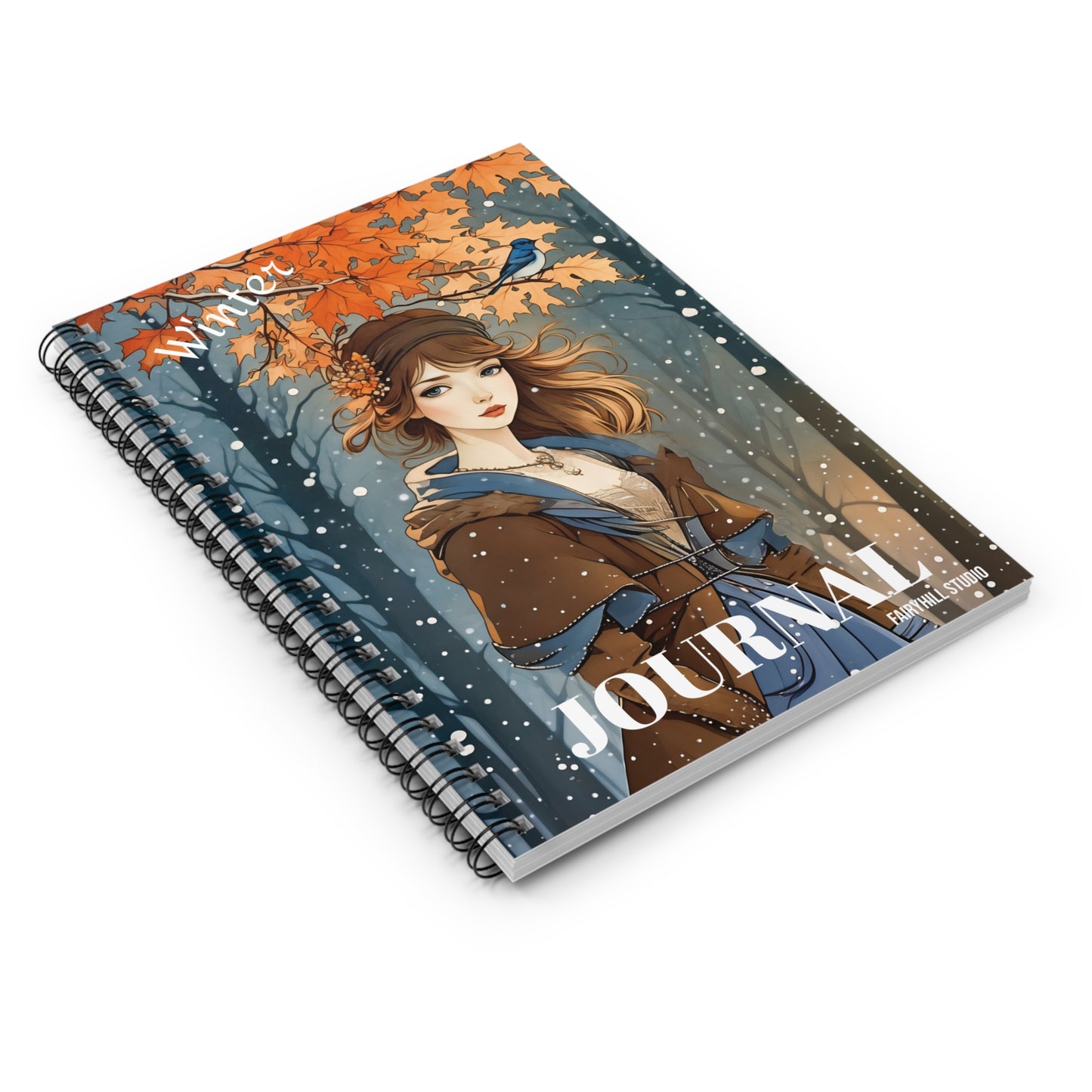 Notebook - Winter Bird Art