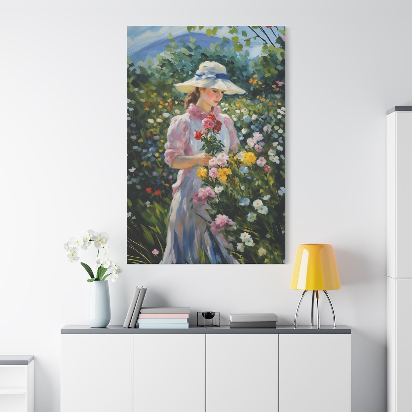 Floral Serenity Canvas Art - Stretched Matte 1.25"