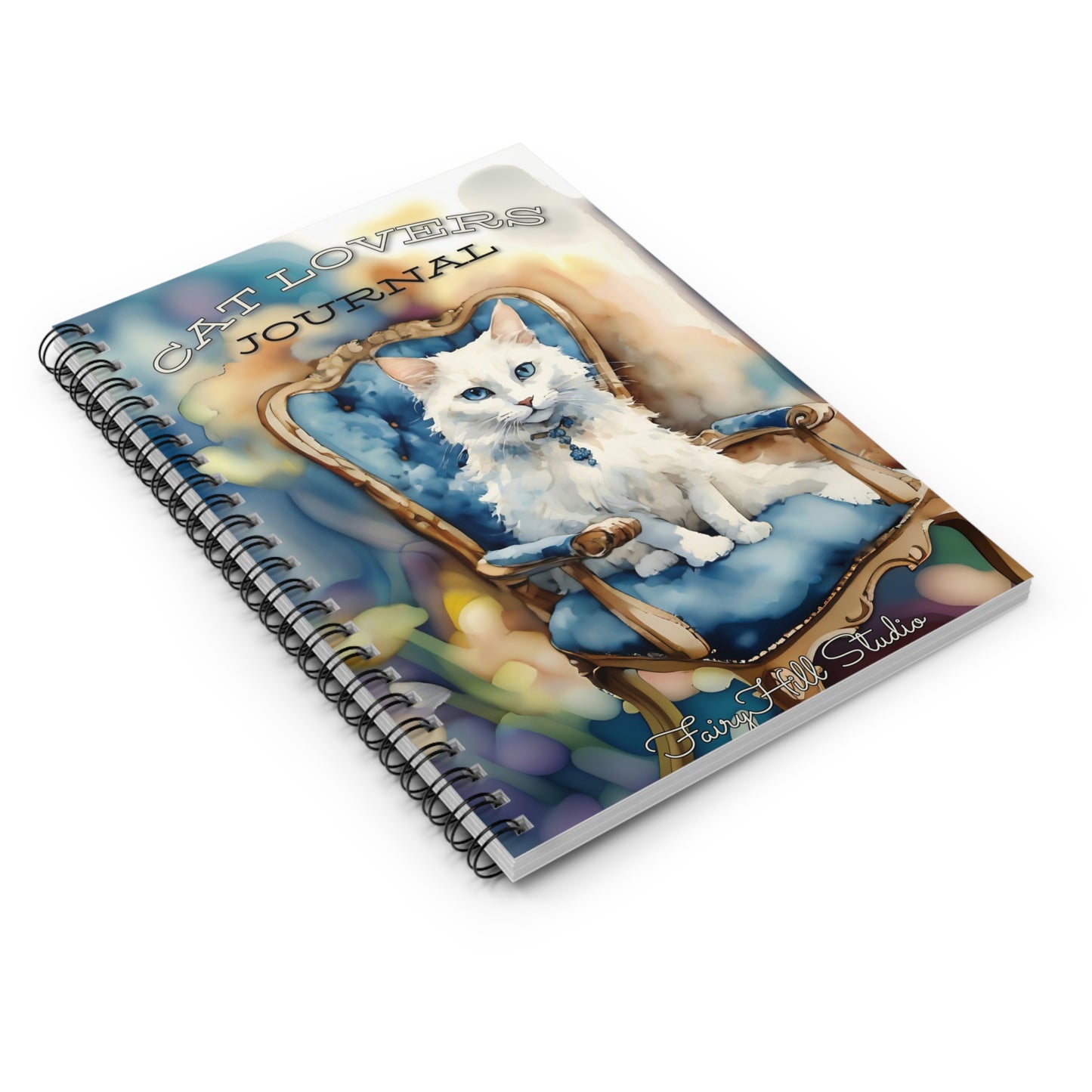 Spiral Notebook - Cat Lovers Watercolor Art