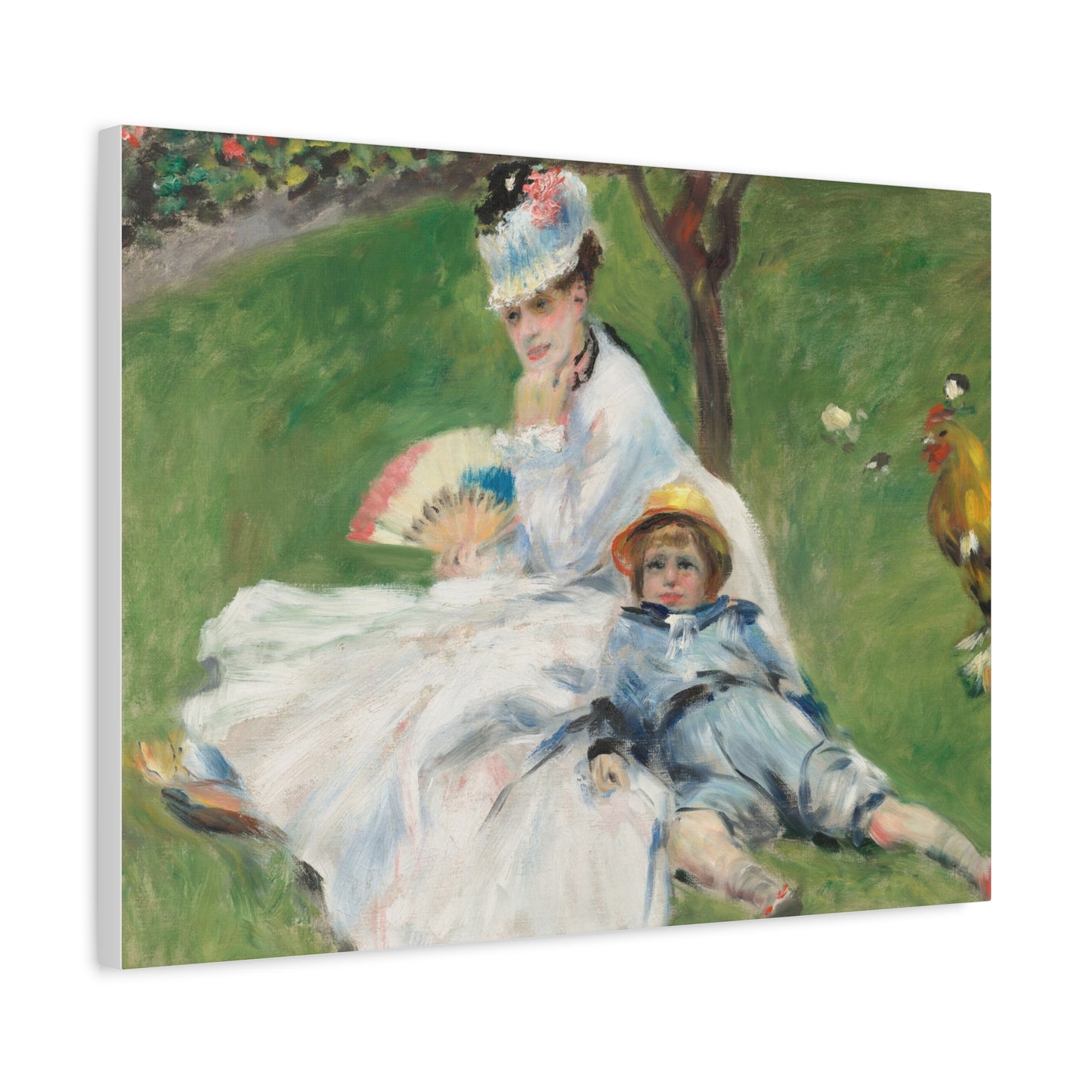Canvas Print -   Madame Monet and Her Son by Auguste Renoir