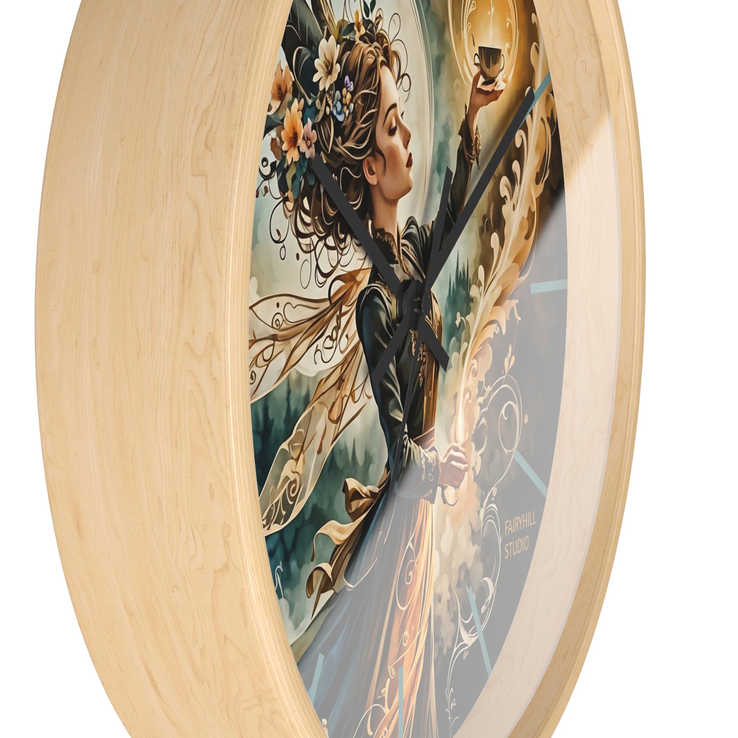 Fairy Coffee Wall Clock