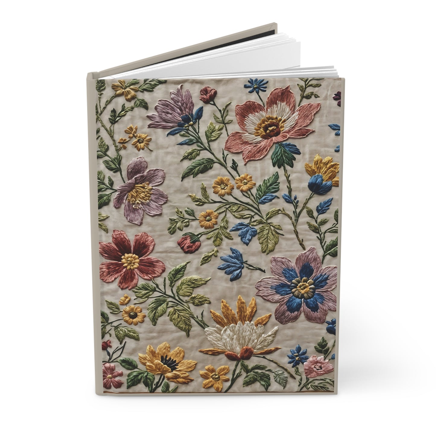 Embroidered Wild Flowers Journal