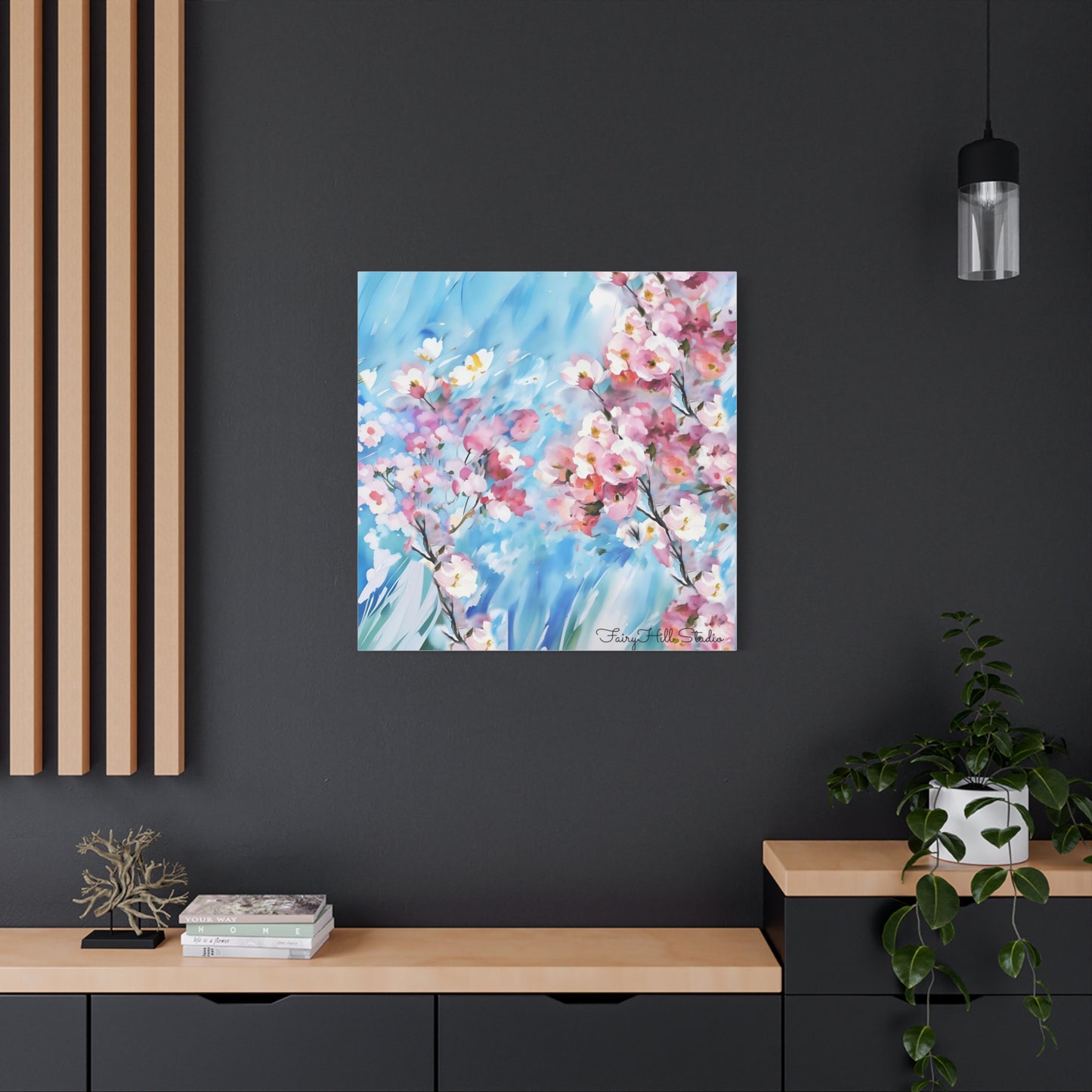 Canvas Wall Art - Floral Cherry Blossom