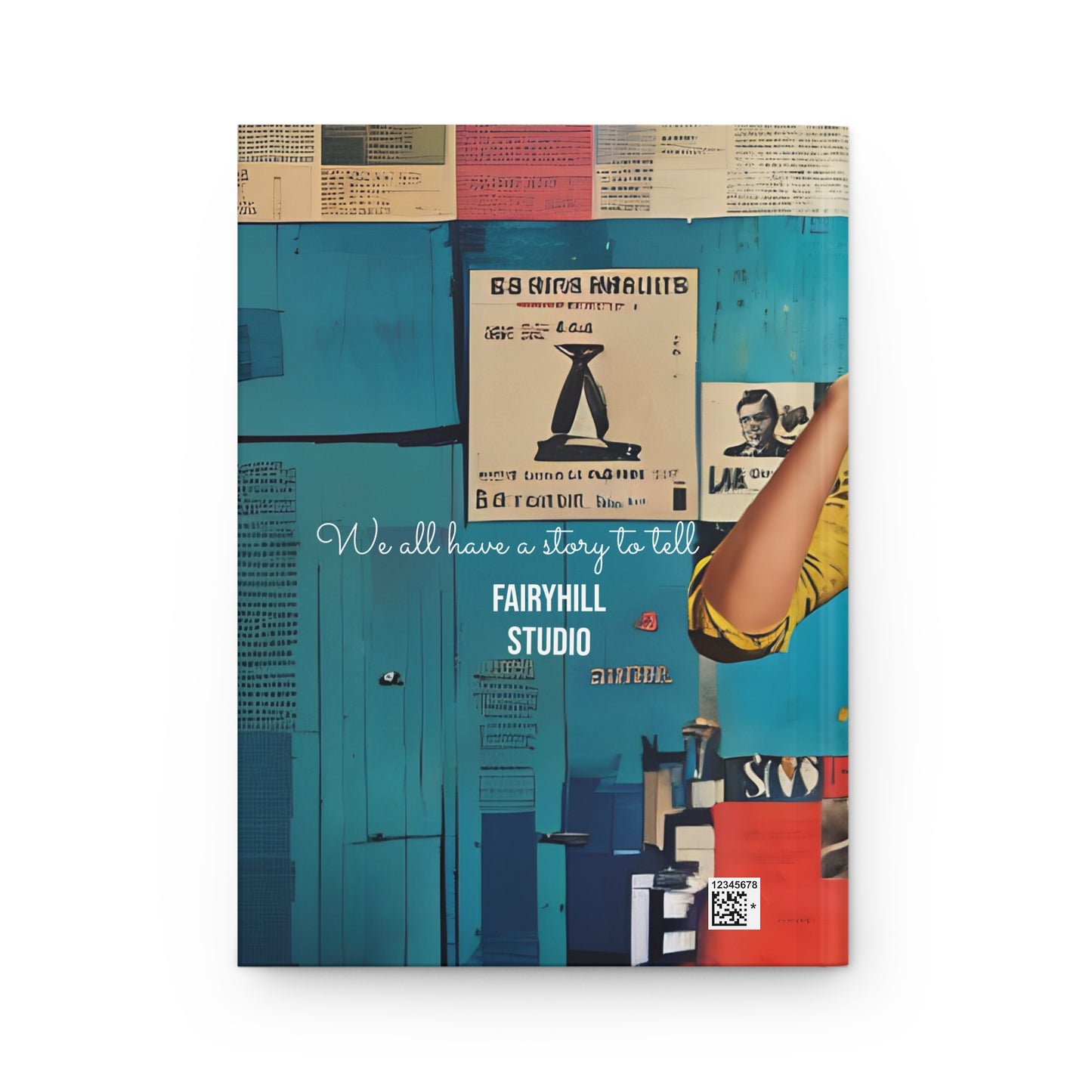 Hardcover Journal - Vintage Hollywood Movie Star Art
