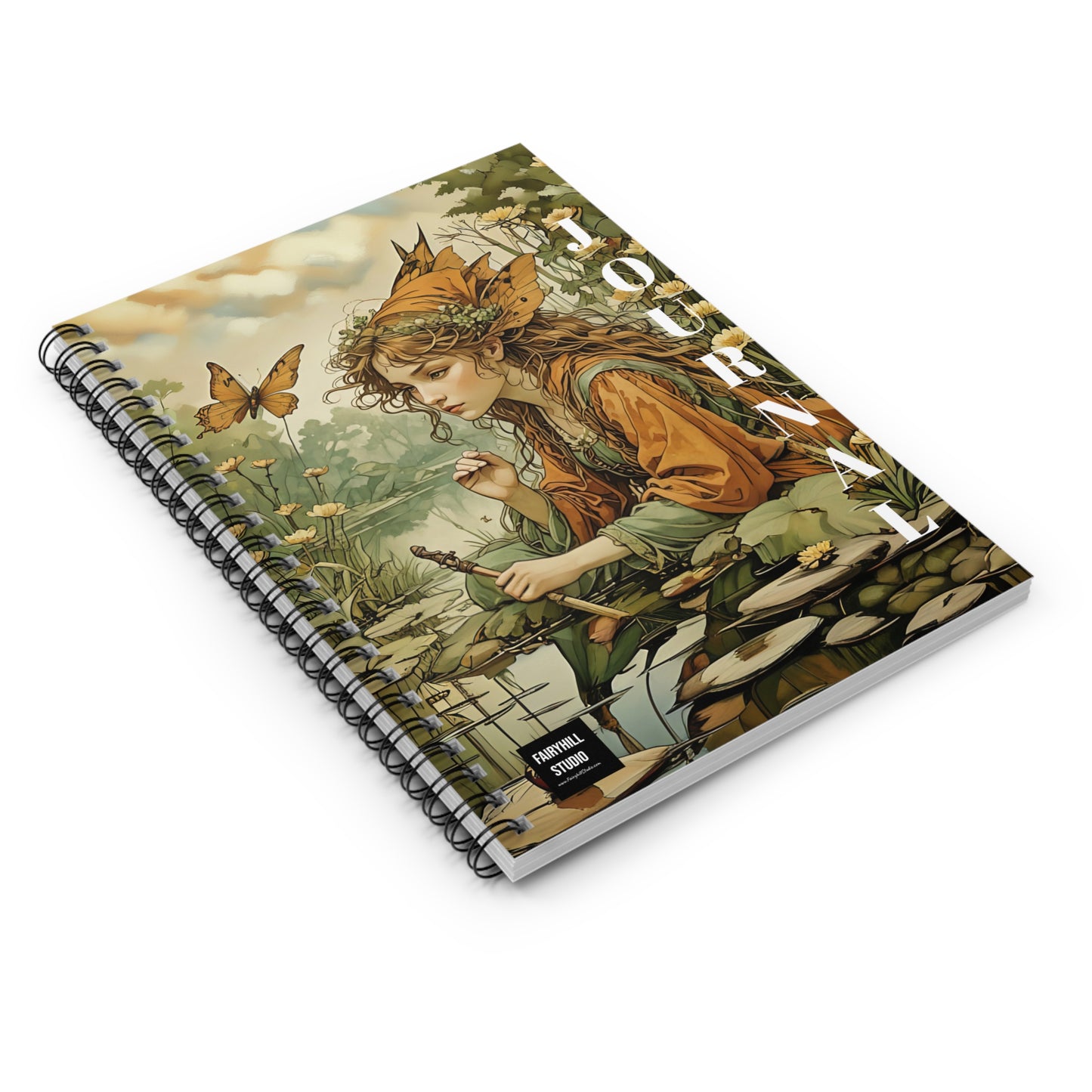Fairy Spiral Notebook - Enchanted Lake Ruled Line Journal
