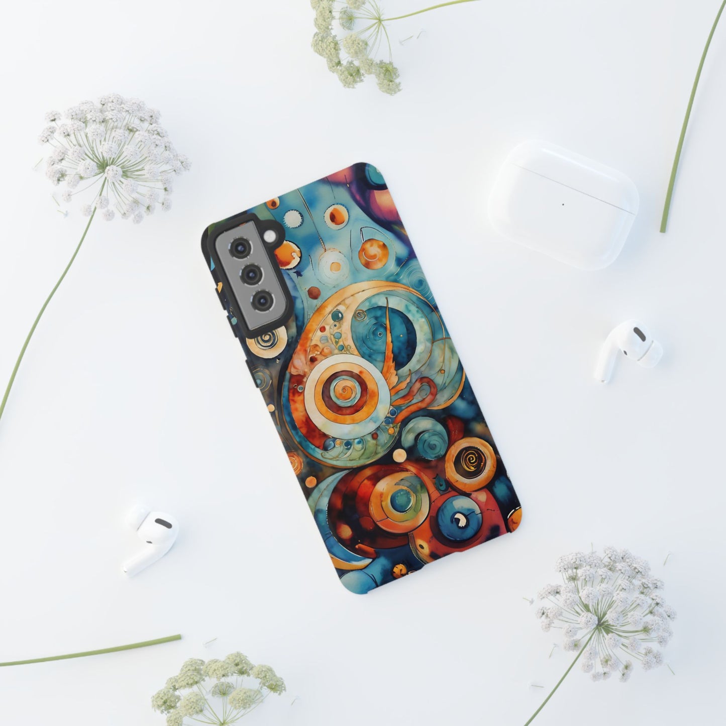 Phone Cases - Beautiful Abstract Circular Art Design