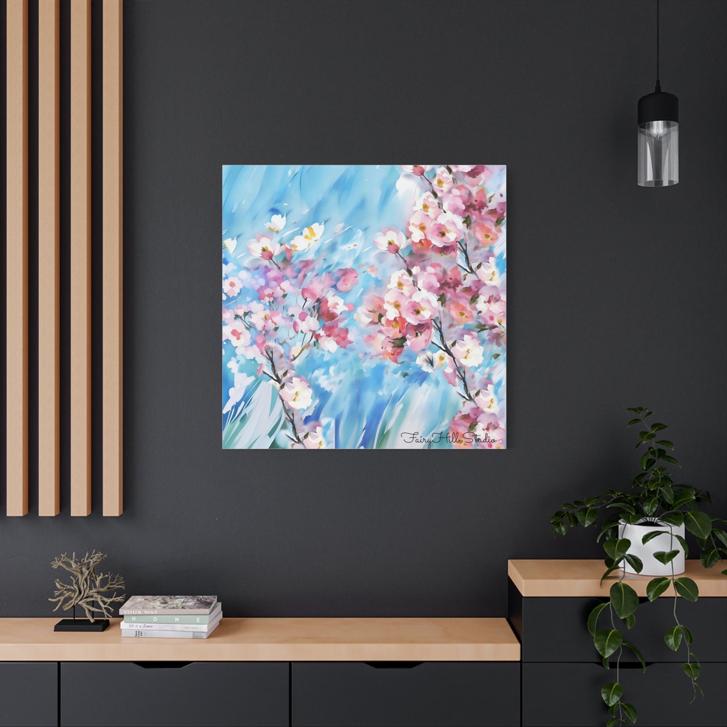 Canvas Wall Art - Floral Cherry Blossom