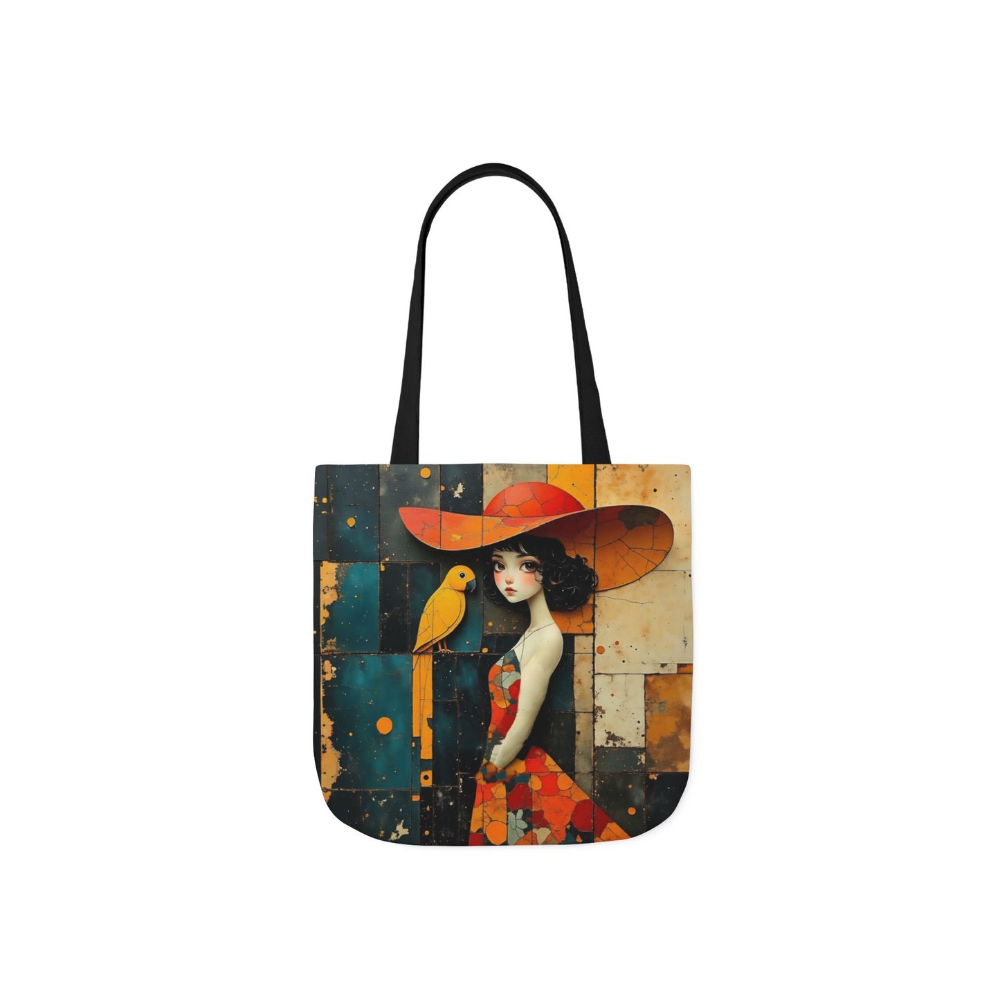 Colorful  parrot  -Inspired Canvas Tote Bag - Perfect for Beach Days, Eco-Friendly Shopping, and Summer Fun!