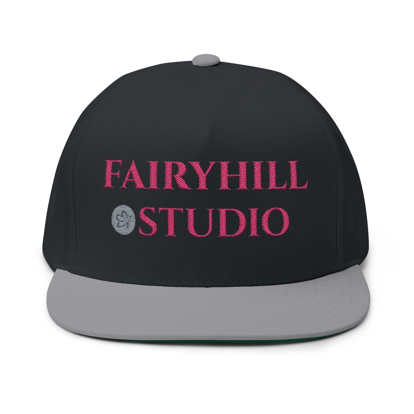 Flat Bill Cap — Fairyhill Studio Embroidered Logo Snapback