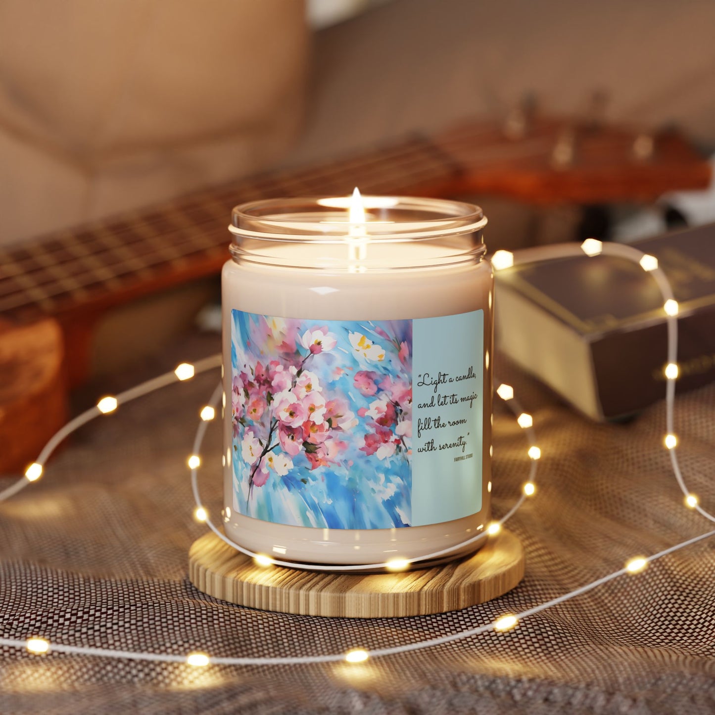 Floral Aromatic Soy Candle - 9oz | Hand-poured Scented Candle for Relaxation & Home Decor