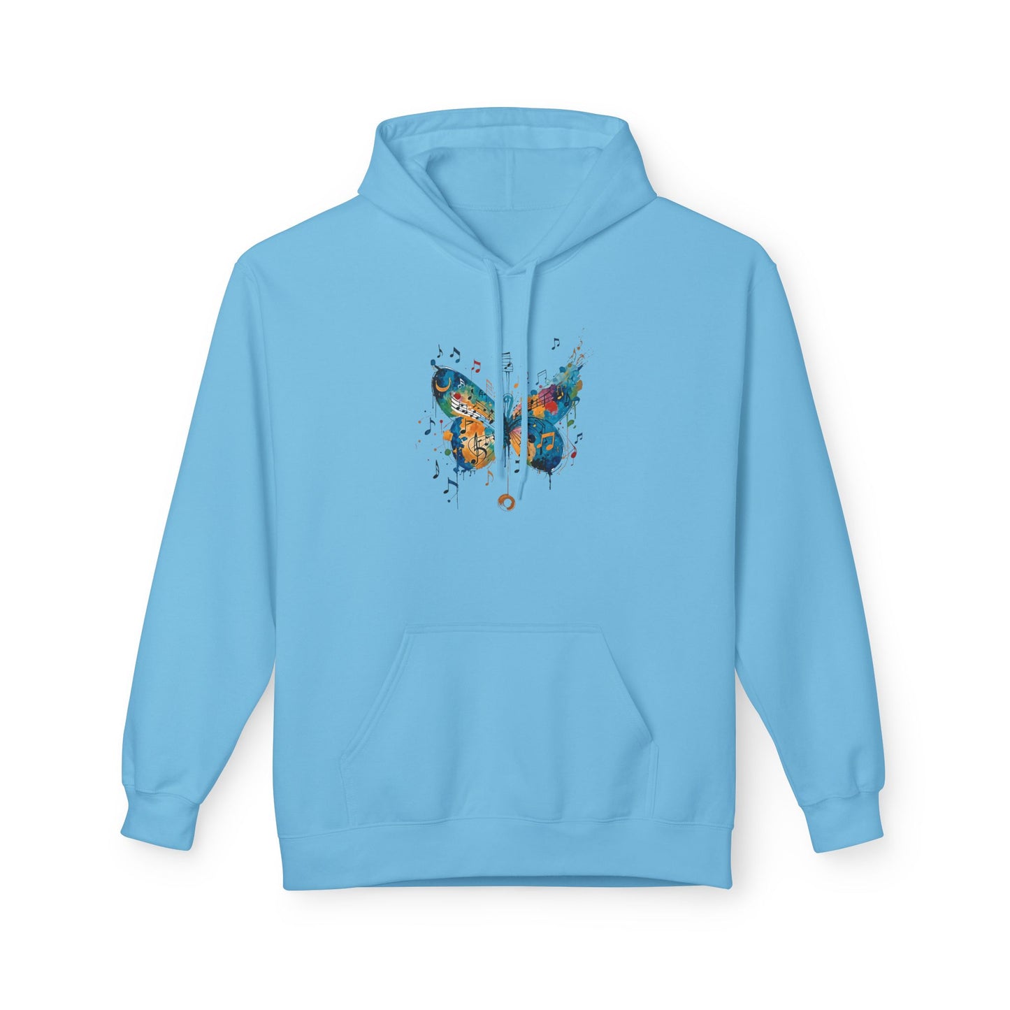 Colorful Butterfly Graphic Hoodie, Unisex Fleece Sweatshirt for Spring, Gifts for Nature Lovers, Unique Fashion for Everyday Wear, [...]