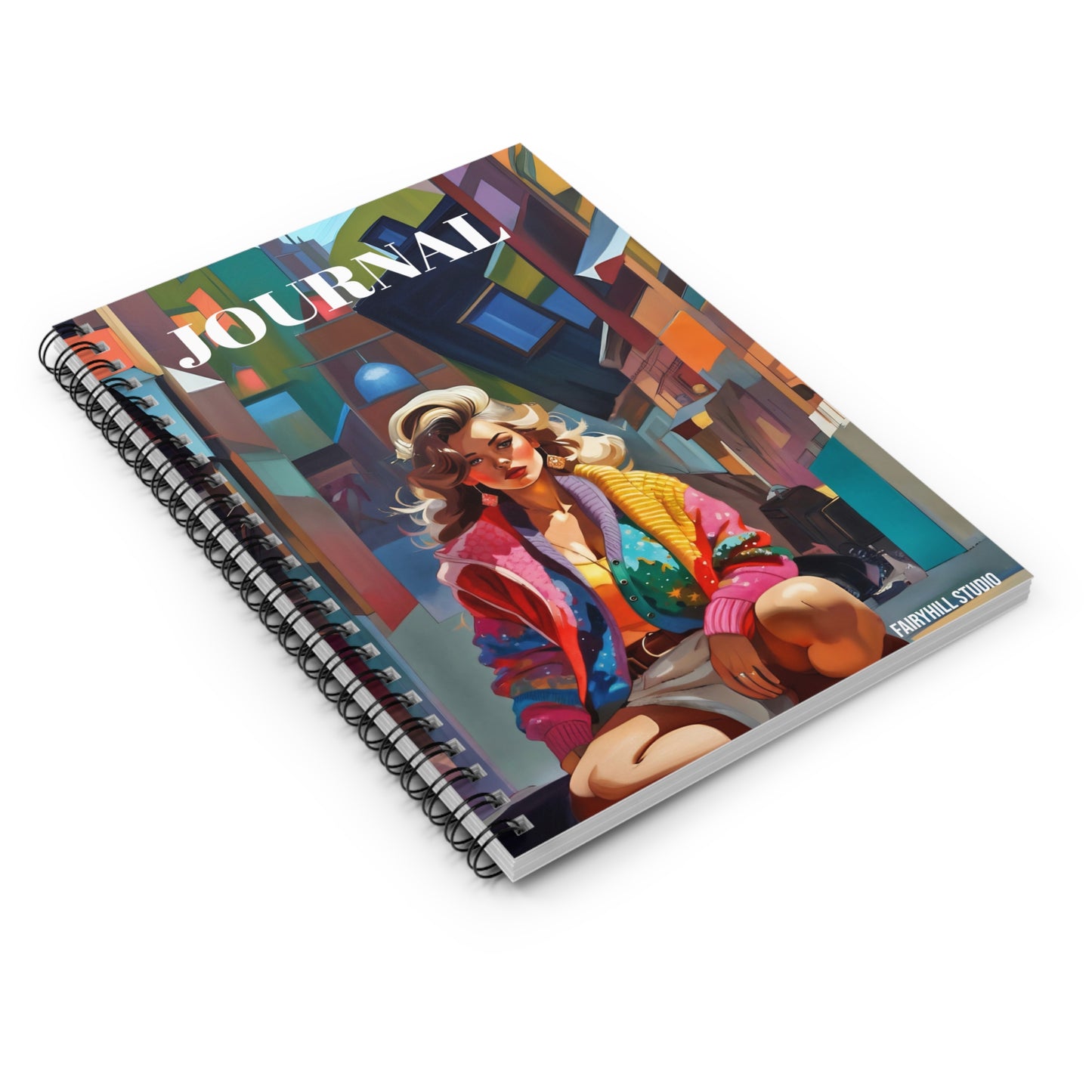 Spiral Notebook - 1970's Journal Art Design
