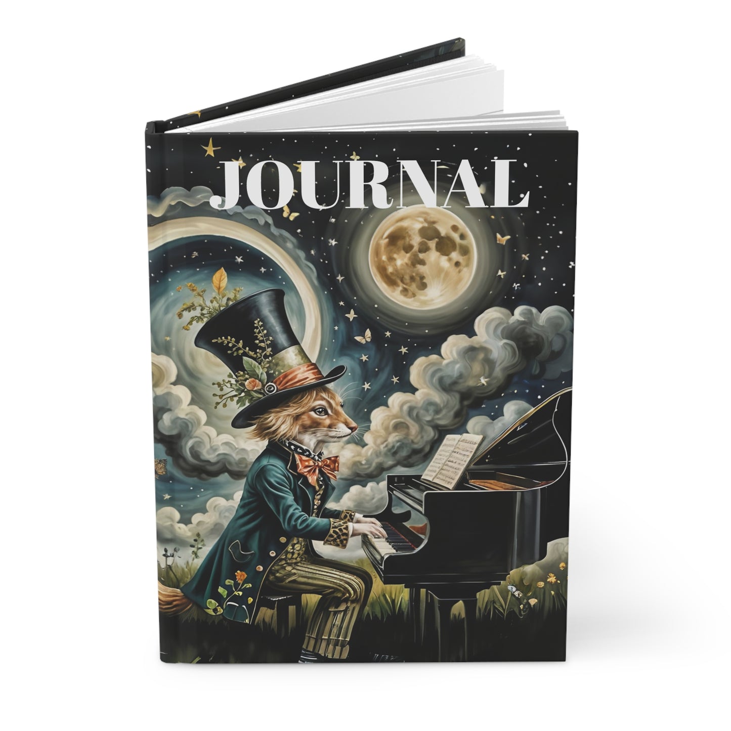 Hardcover Journal Moonlight Sonata Journal Art