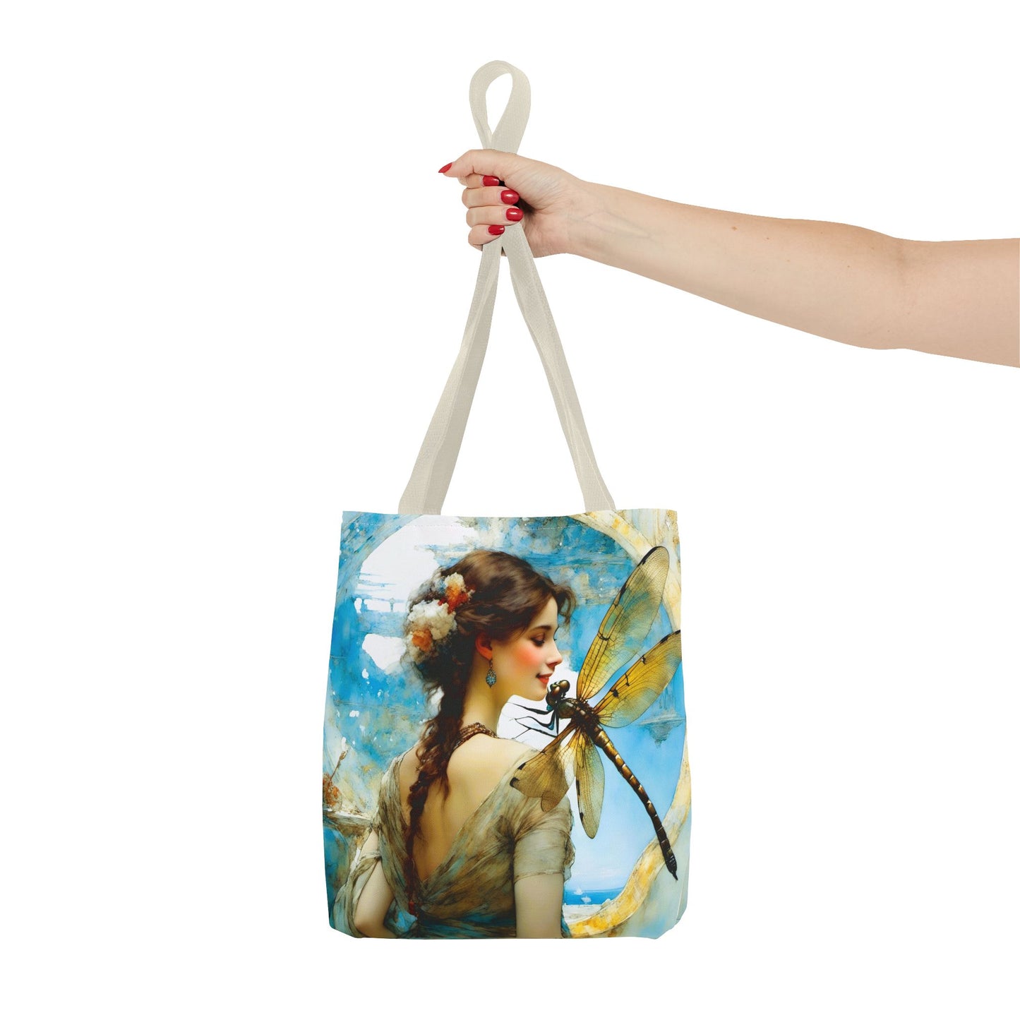 FairyHill Studio  Dragonfly whimsical Tote Bag (AOP)