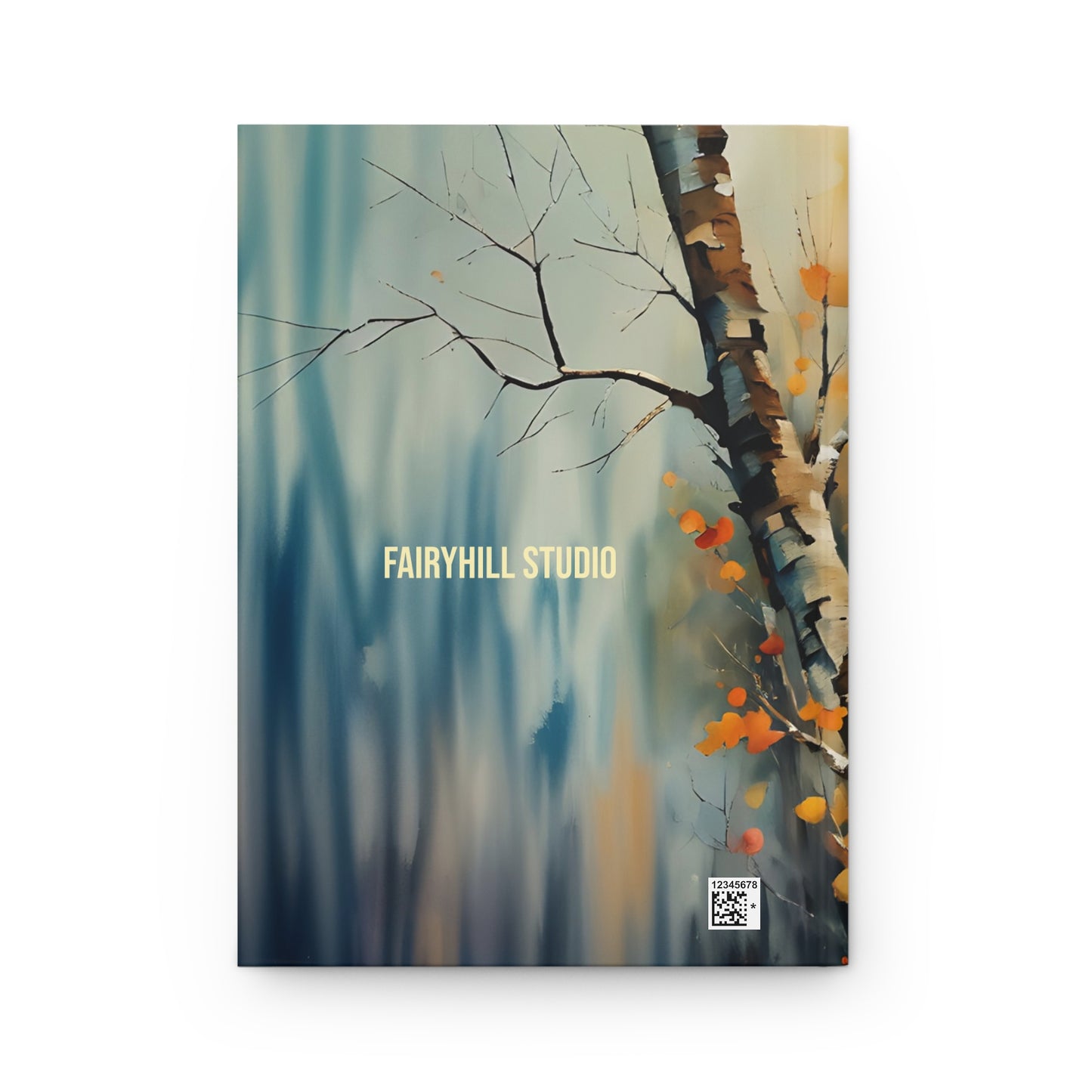 Hardcover Journal Matte - Fall Forest Woman Watercolor Art by Fairy Hill Studio