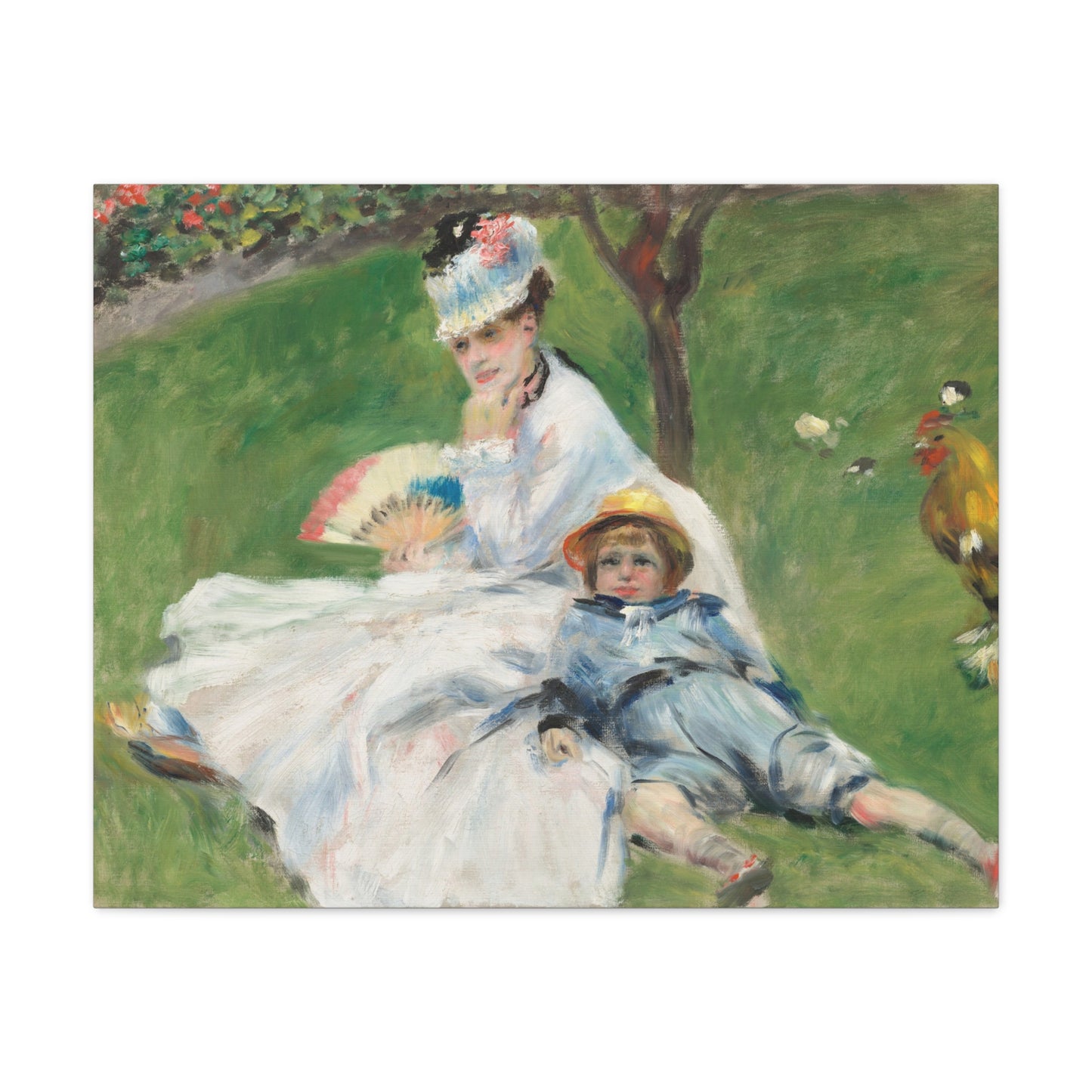 Canvas Print -   Madame Monet and Her Son by Auguste Renoir