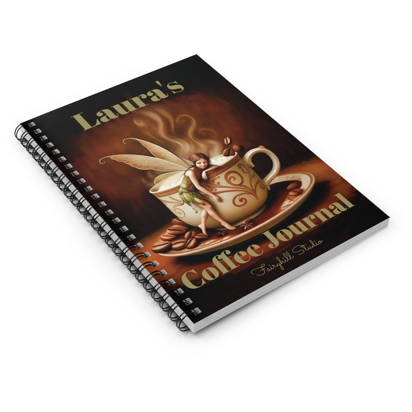 Fairy Coffee Spiral Notebook - Ruled Line