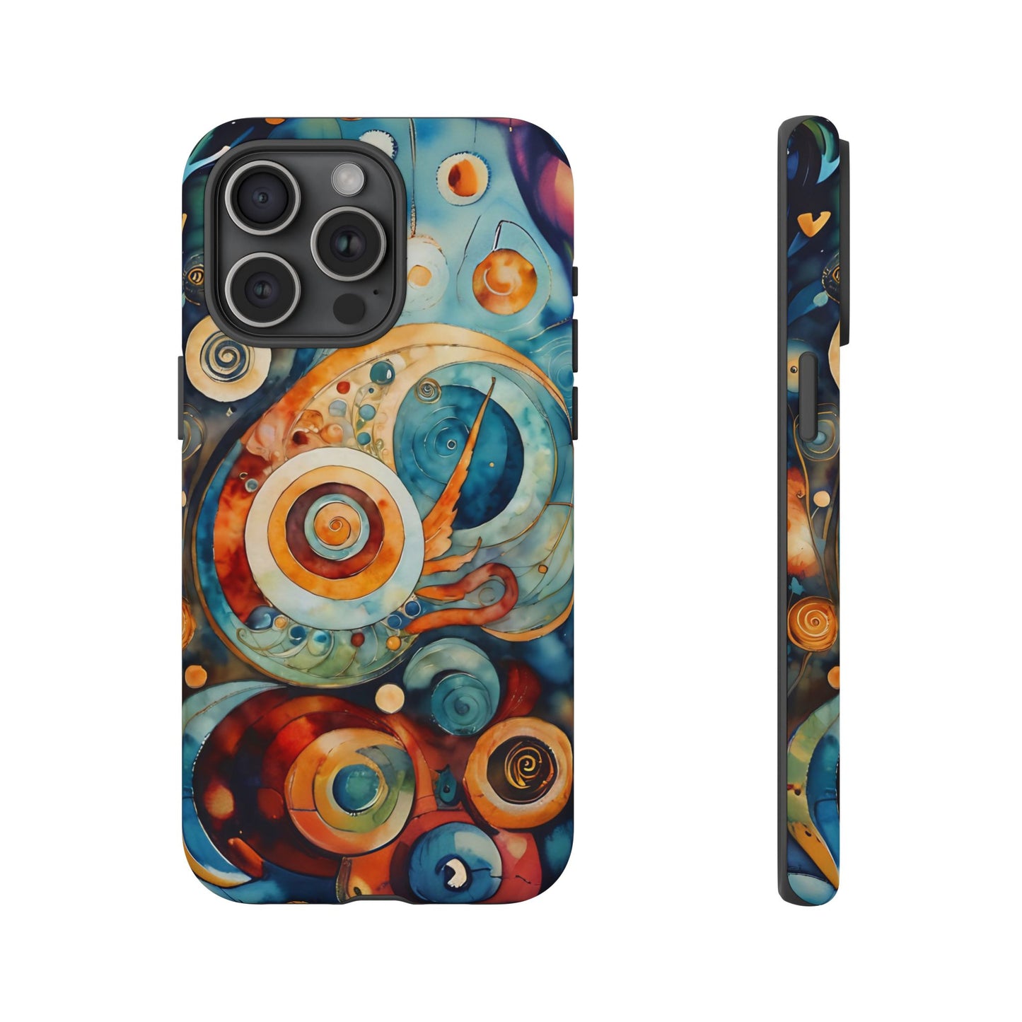 Phone Cases - Beautiful Abstract Circular Art Design
