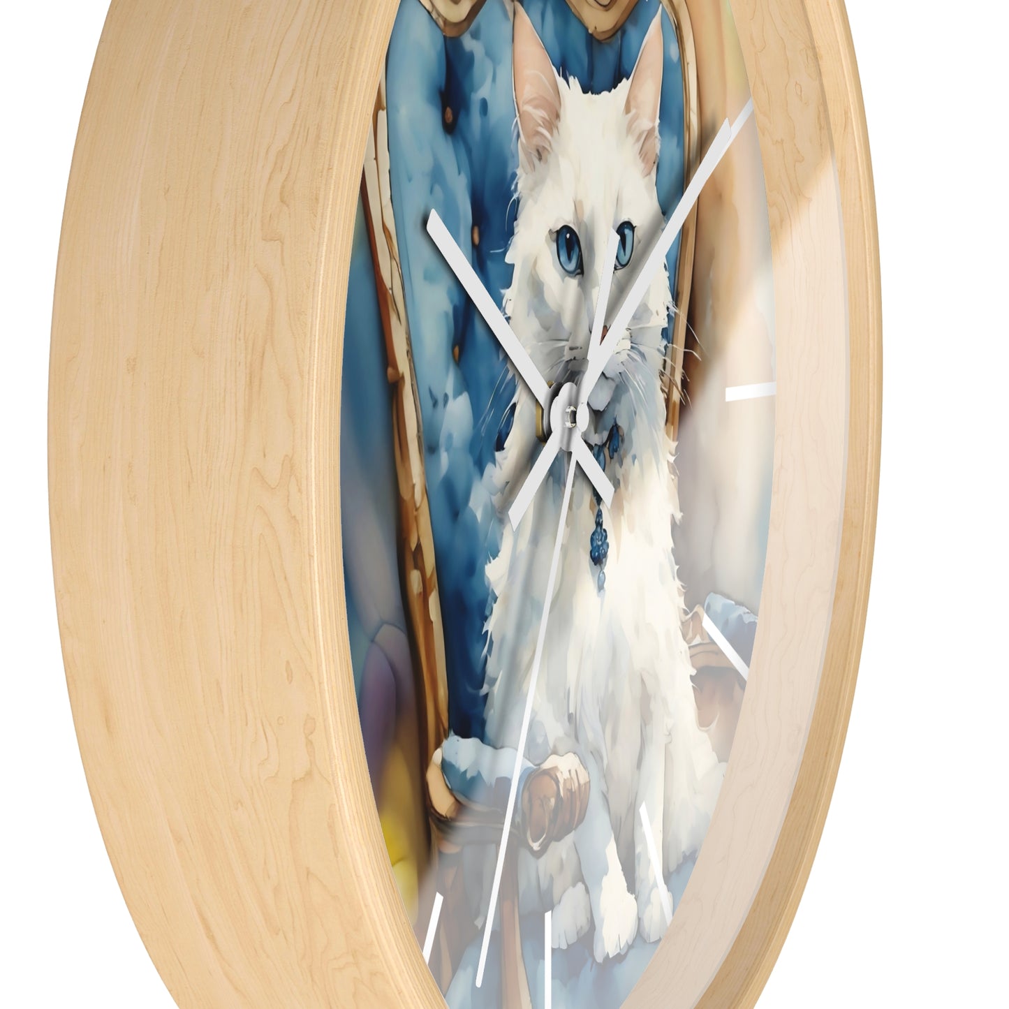 Cat Art Wall Clock