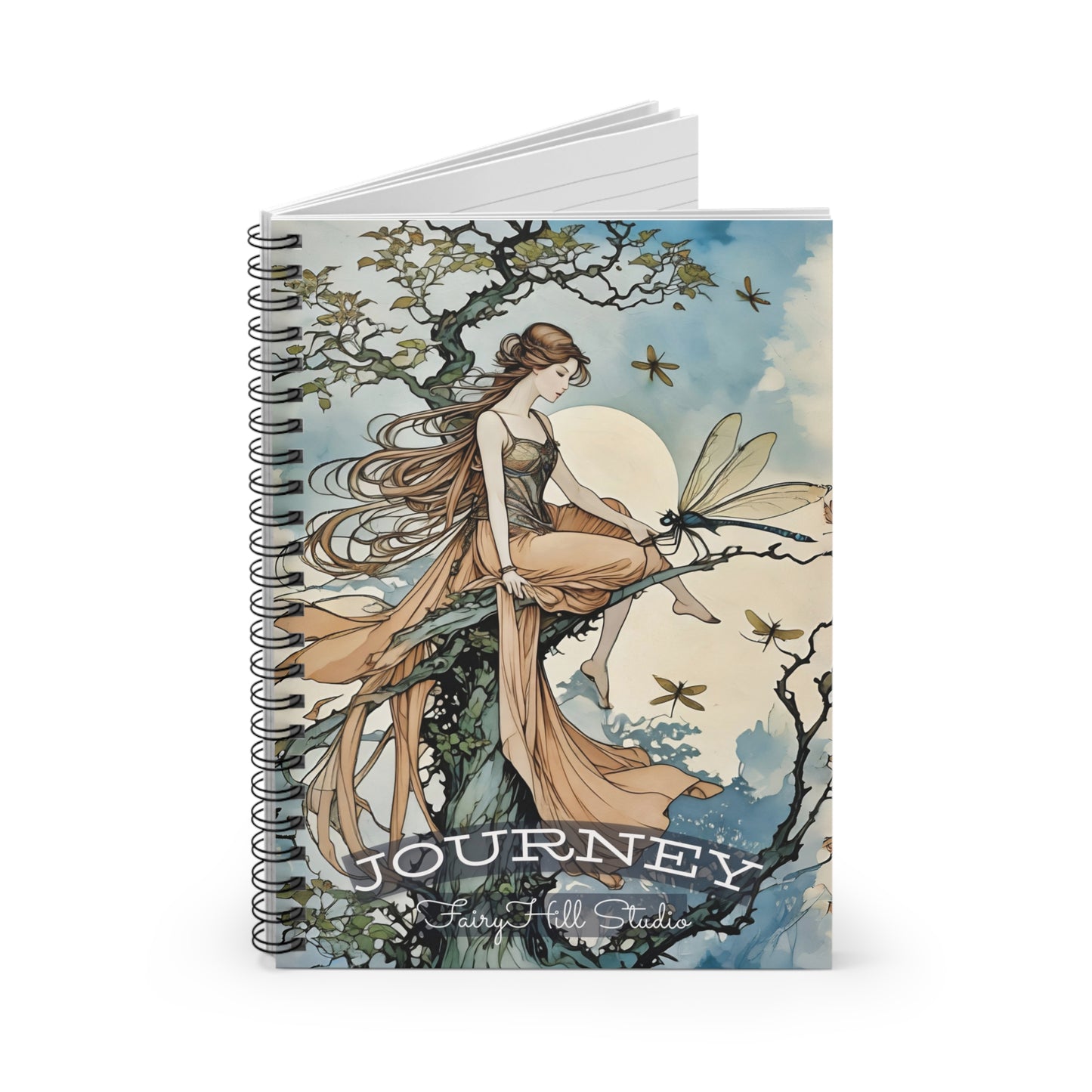 Art Journal - Fairy and the Dragonfly Ruled Line Journal