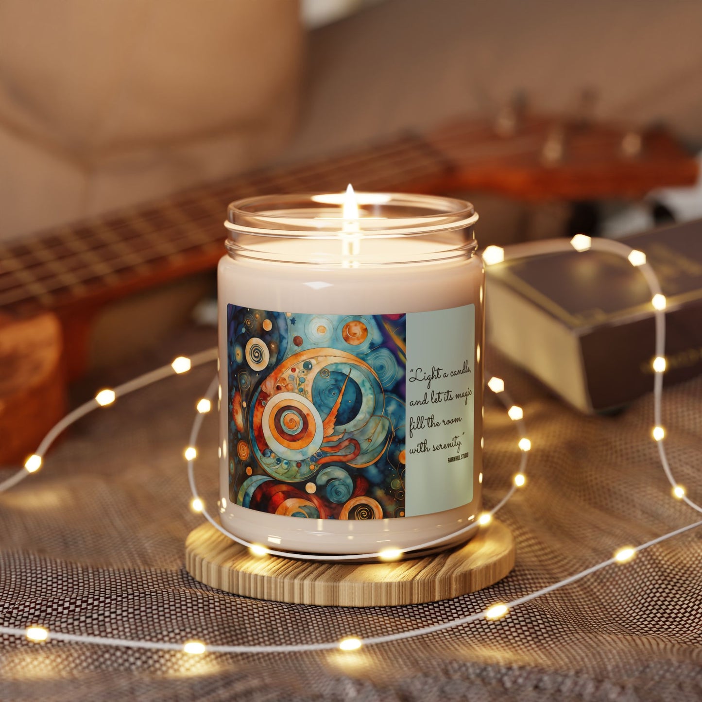 Soy Candle Floral Aromatic 9oz Hand-poured Scented Candle for Relaxation & Home Decor