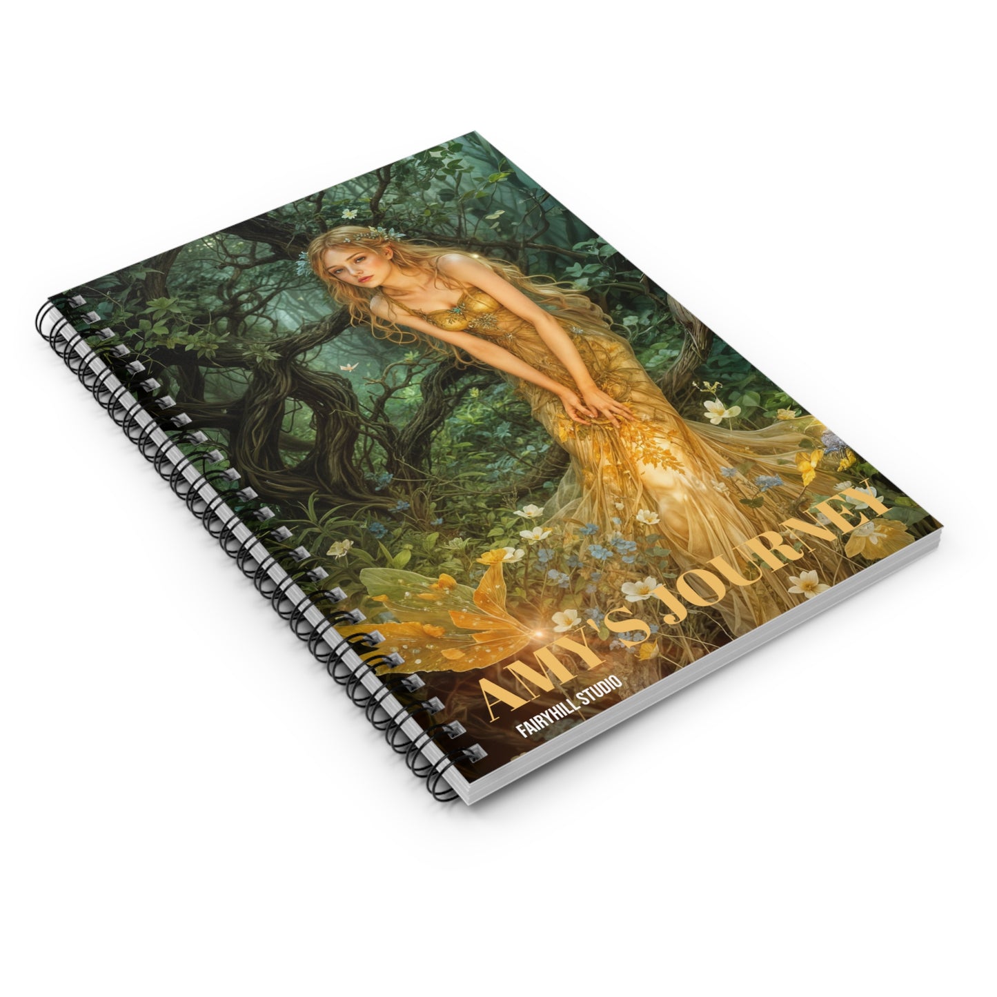 Spiral Notebook - Mid-Summer's Eve Fairy Forest Ruled Line