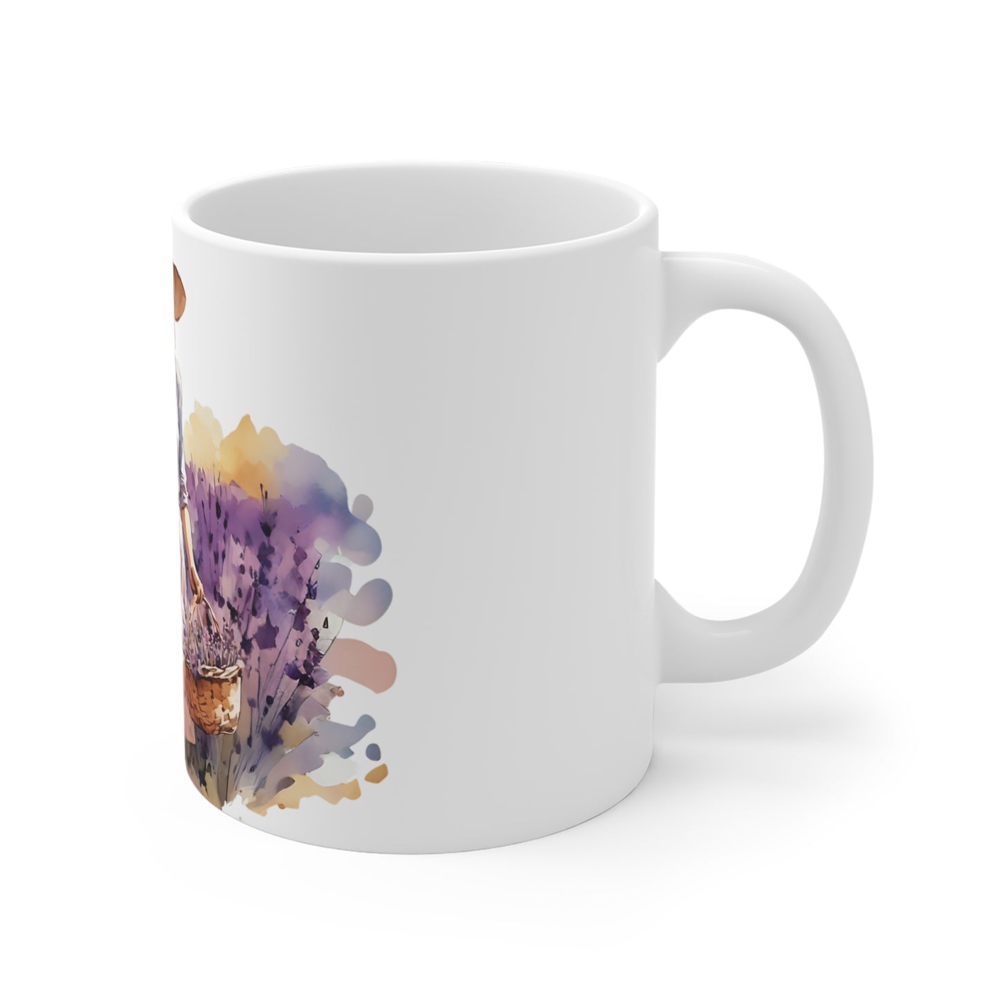 Elegant Floral Art Mug - 11oz Coffee Cup for Coffee Art Lovers