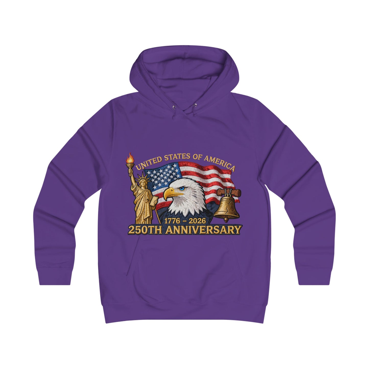 USA 250 year Anniversary hoddieGirlie College Hoodie