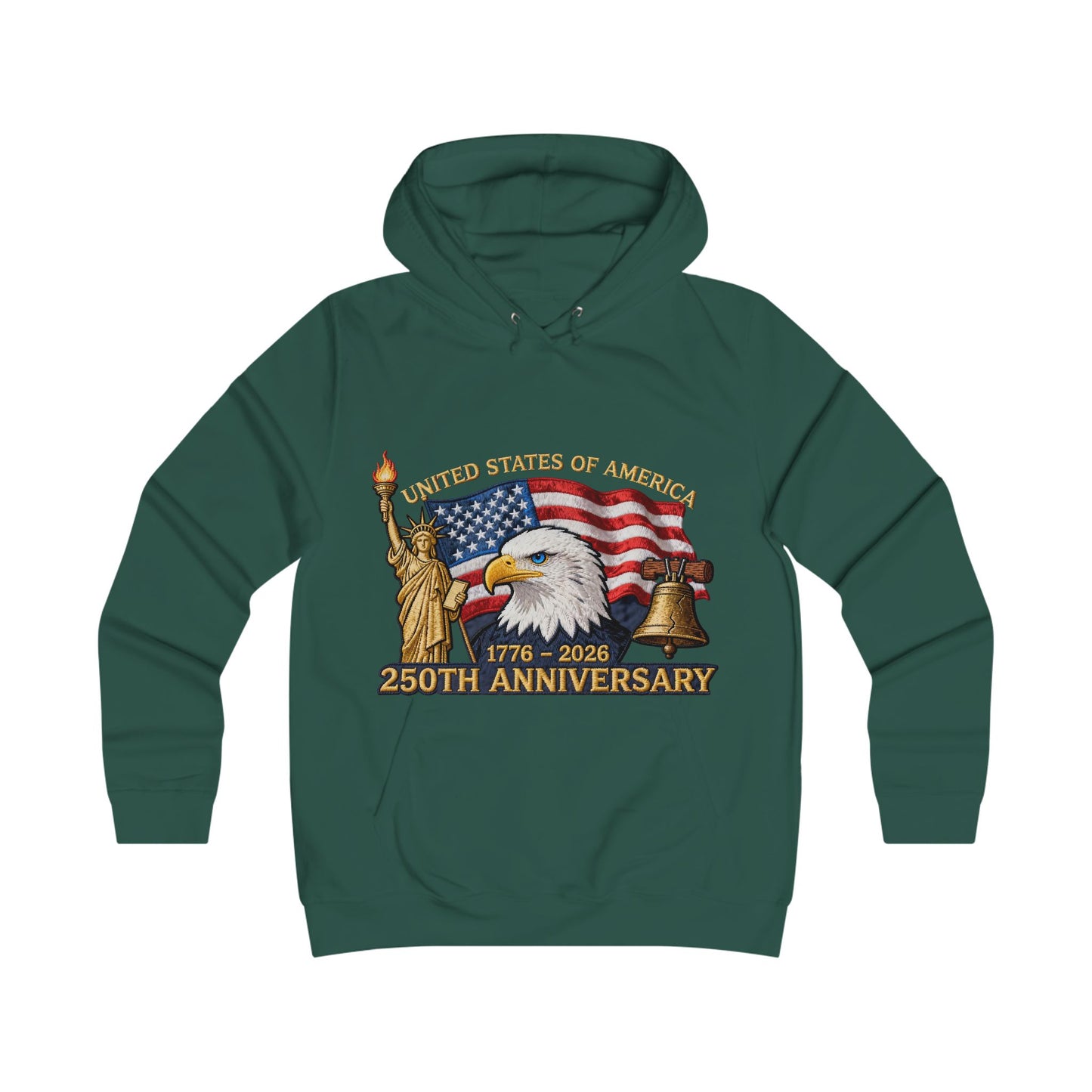USA 250 year Anniversary hoddieGirlie College Hoodie