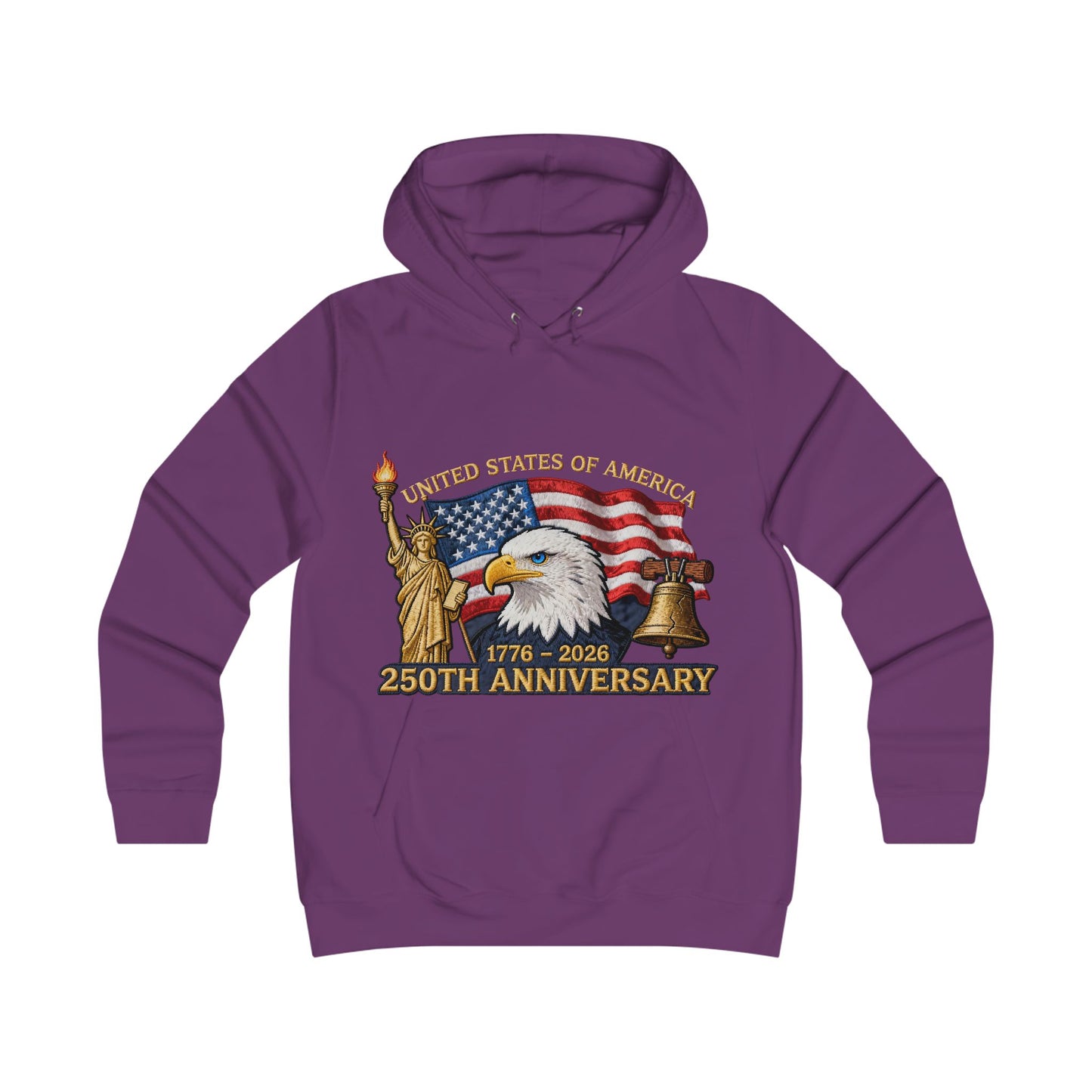 USA 250 year Anniversary hoddieGirlie College Hoodie
