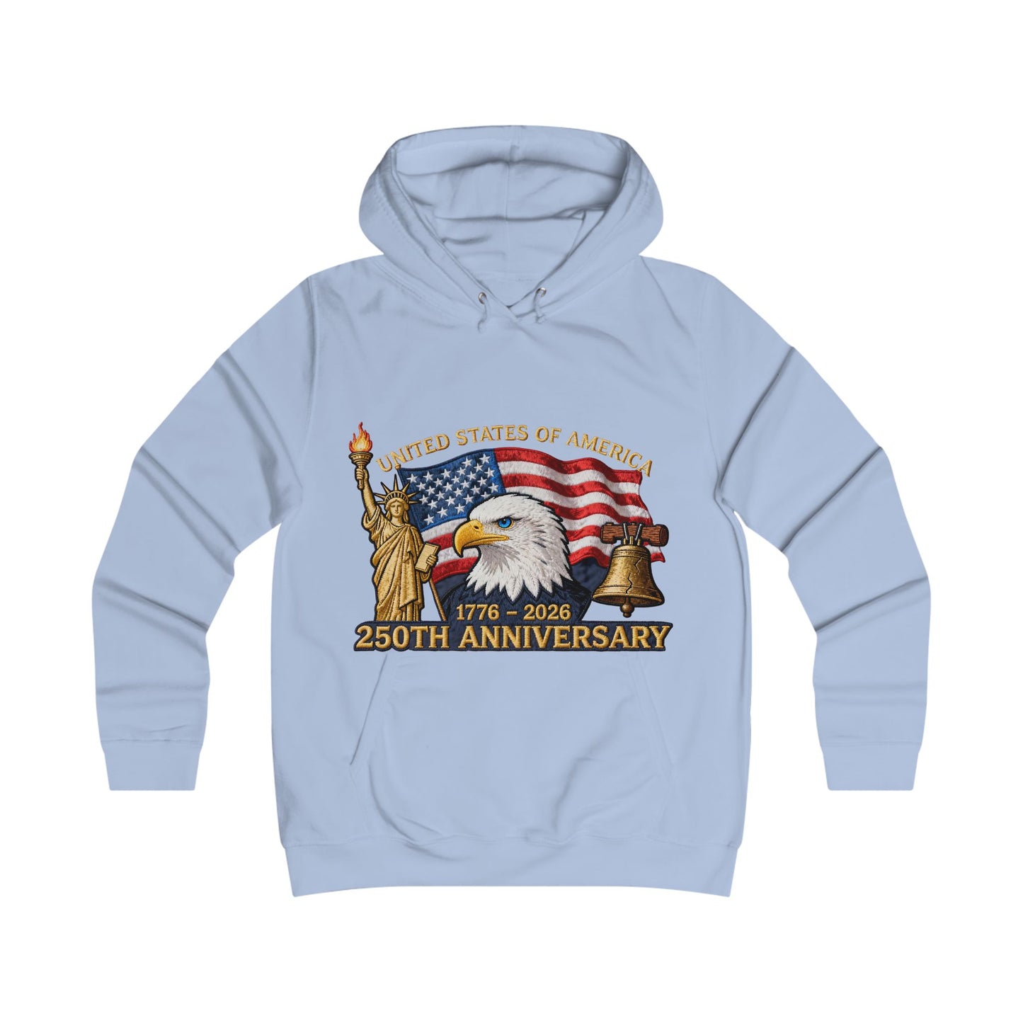 USA 250 year Anniversary hoddieGirlie College Hoodie