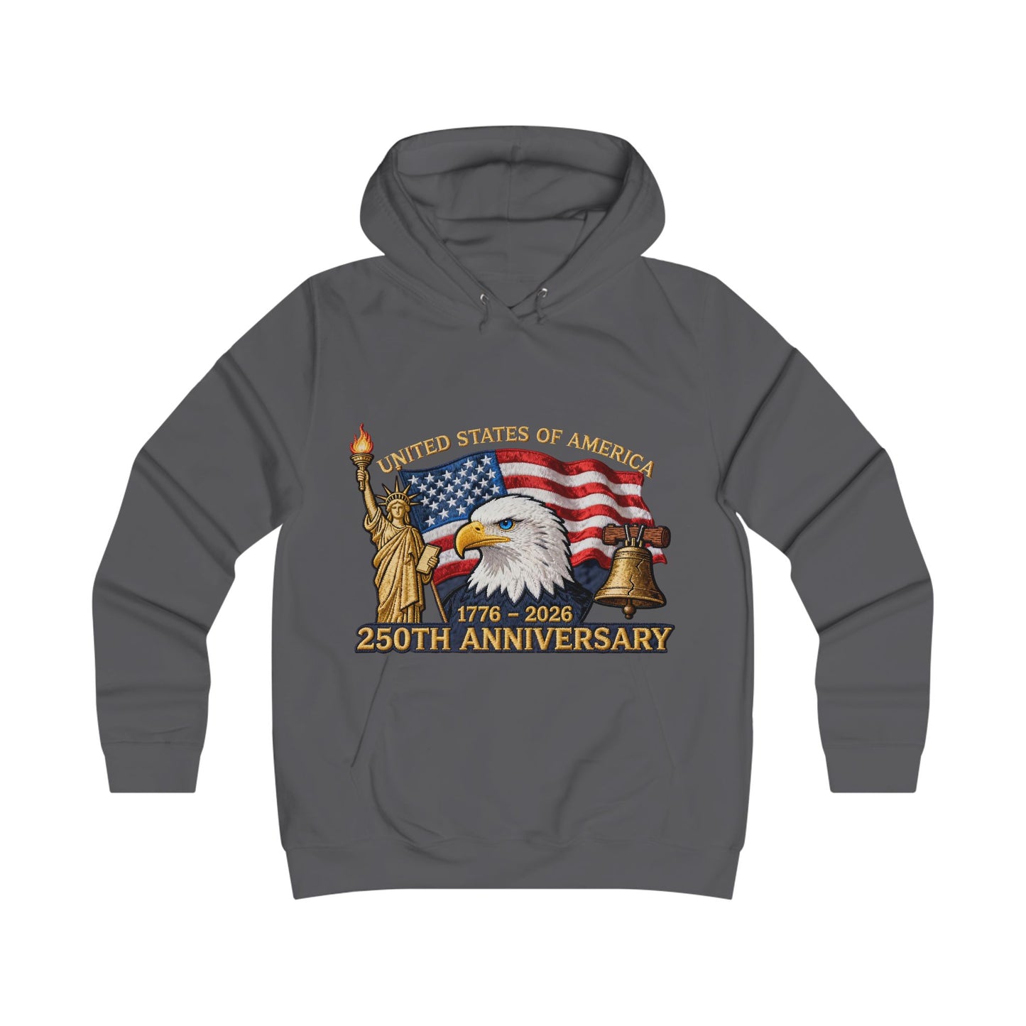 USA 250 year Anniversary hoddieGirlie College Hoodie