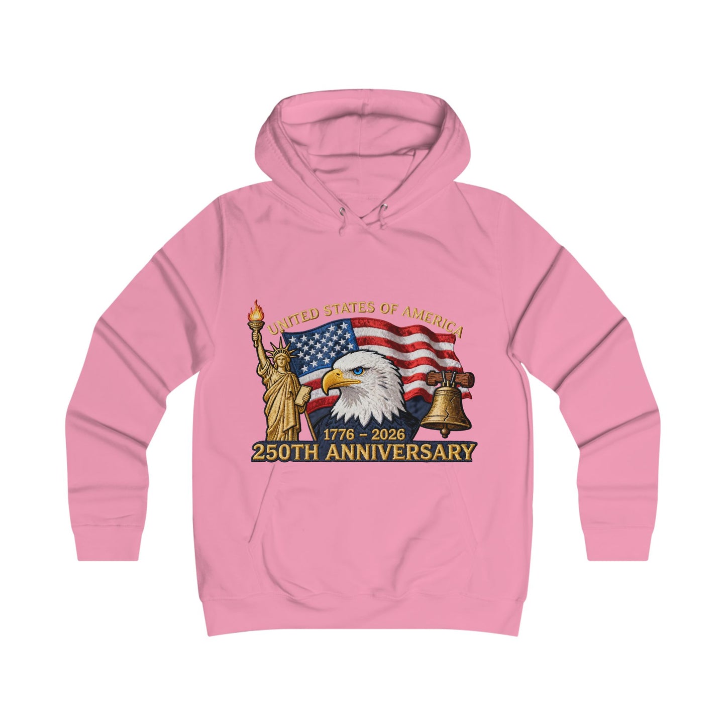 USA 250 year Anniversary hoddieGirlie College Hoodie