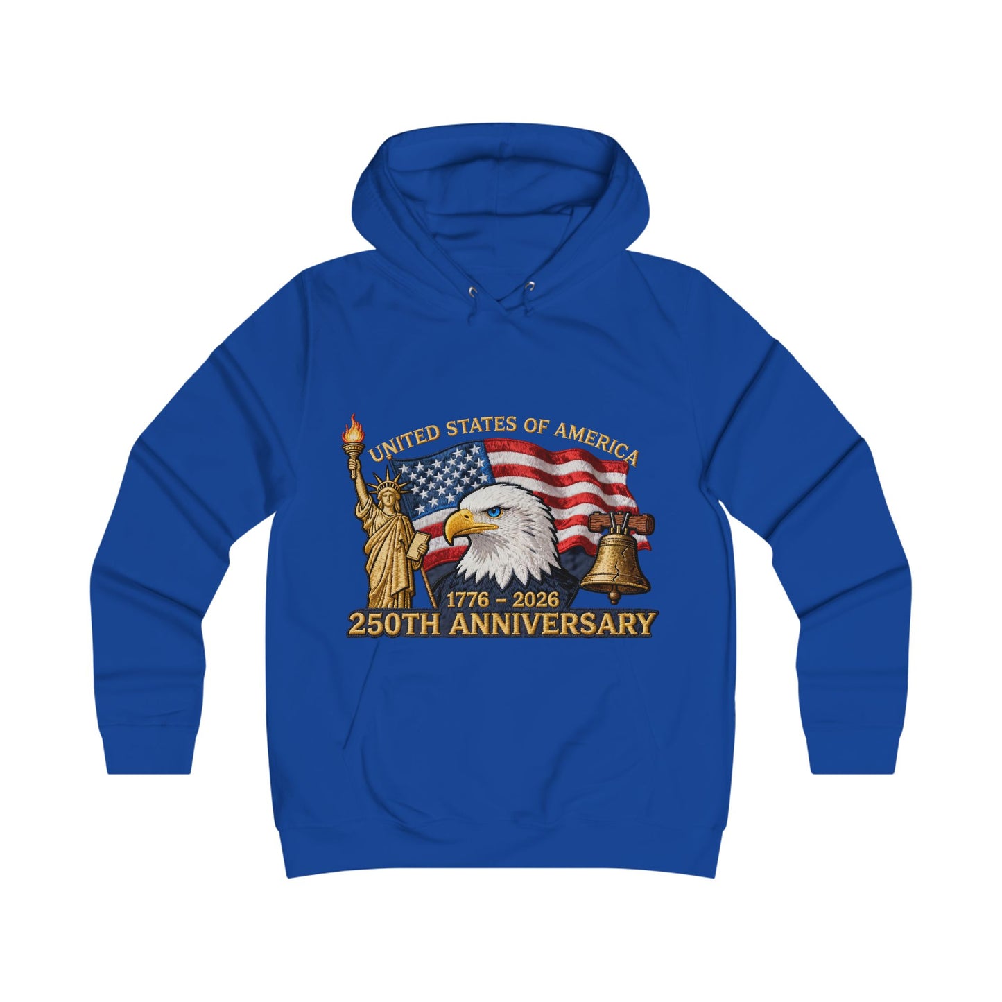 USA 250 year Anniversary hoddieGirlie College Hoodie