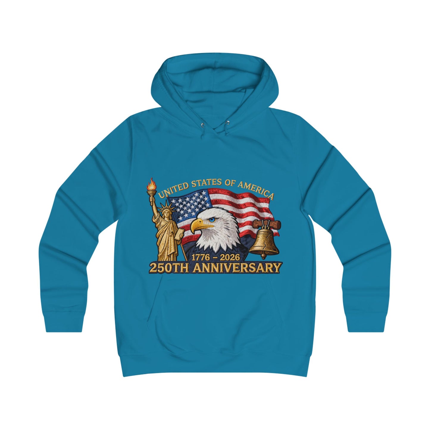 USA 250 year Anniversary hoddieGirlie College Hoodie
