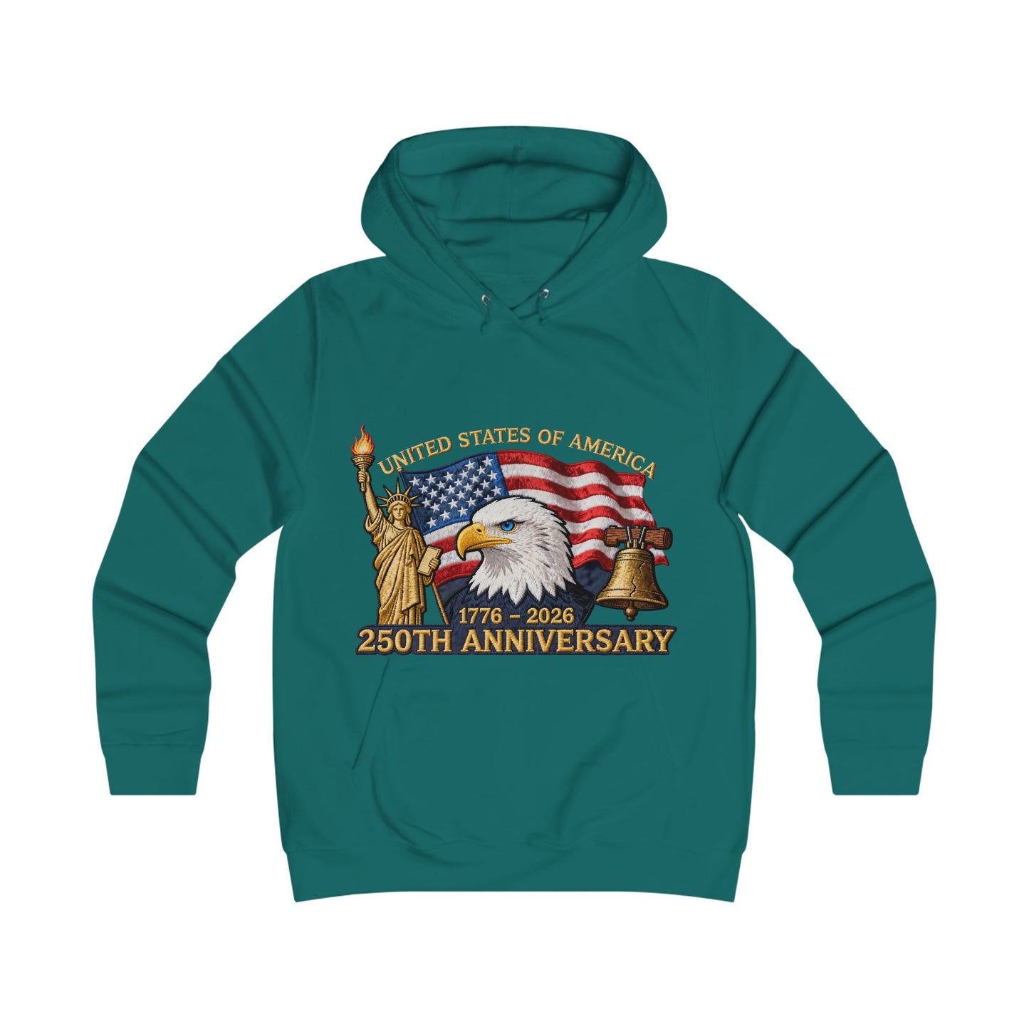 USA 250 year Anniversary hoddieGirlie College Hoodie