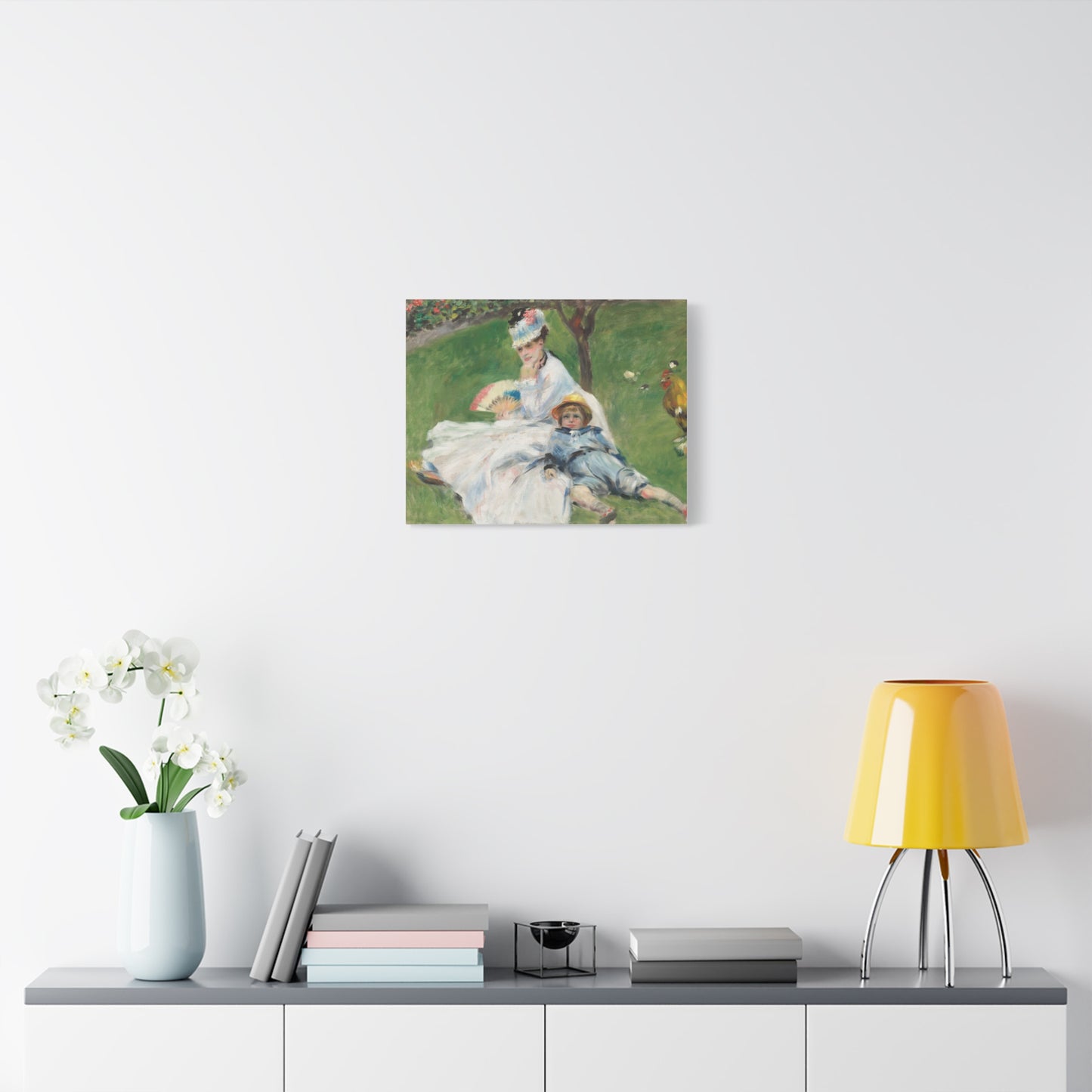 Canvas Print -   Madame Monet and Her Son by Auguste Renoir