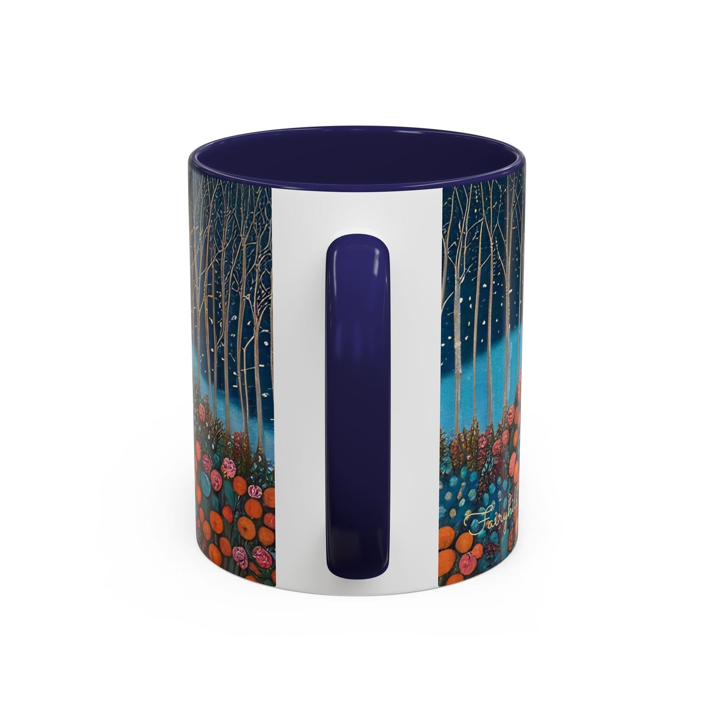 Mug - Boho Winter Deer in Snow Red Coffee Mug for the Holidays